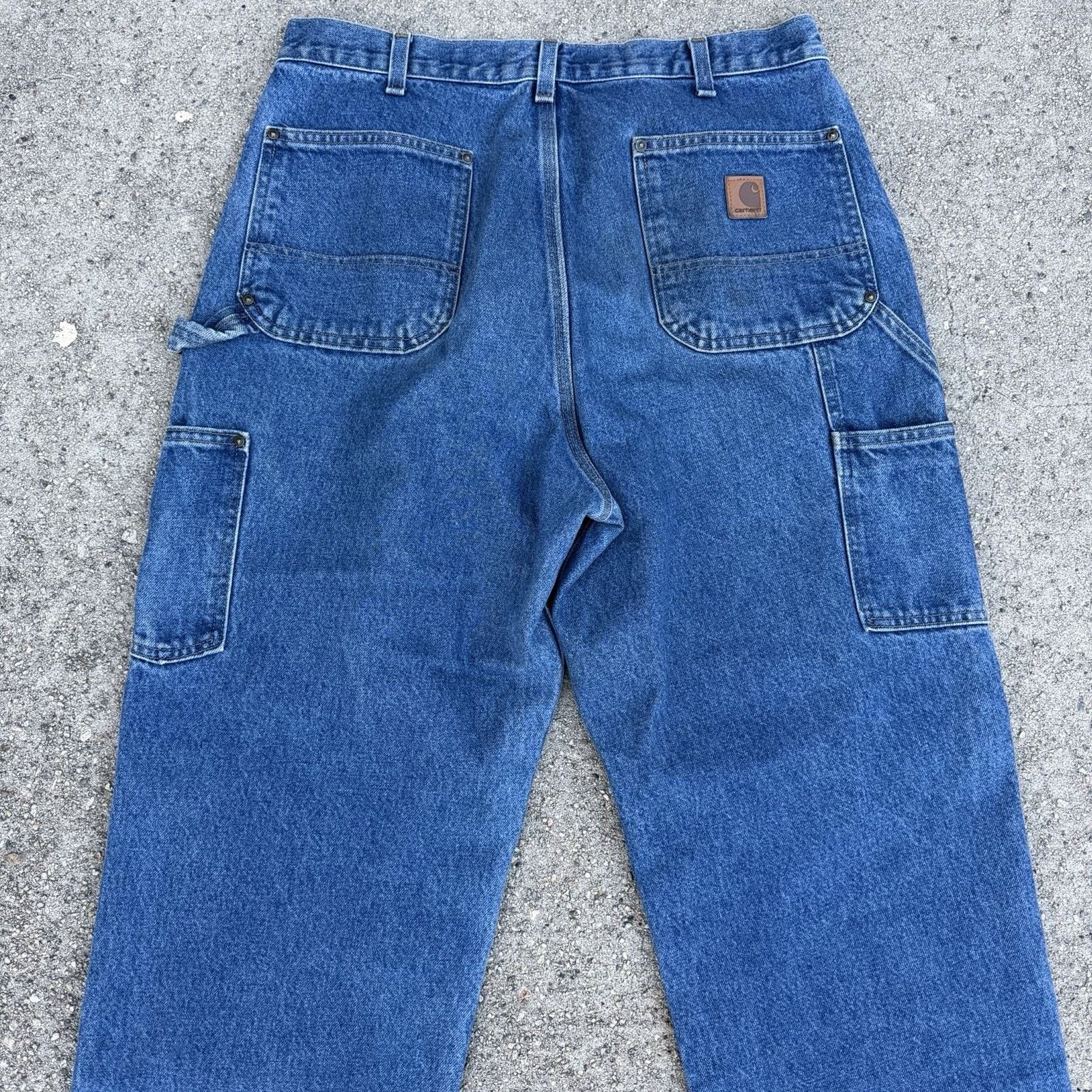Carhartt × Vintage Vintage Carhartt Denim Double Knee Carpenter Pants 36x30 Size US 36 / EU 52 - 5 Thumbnail