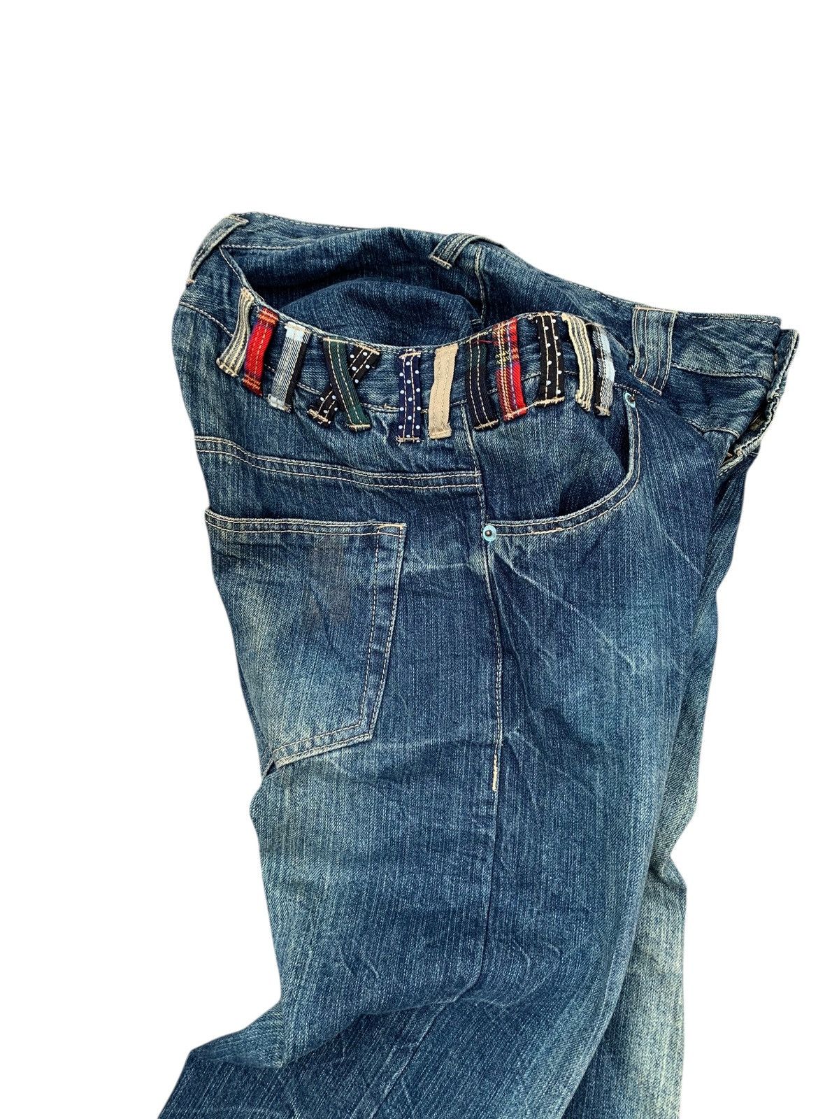 Le Grande Bleu (L.G.B.) DOUBLE WAIST UNBRAND PUNK STYLE RUSTY DISTRESSSED DENIM Size US 29 - 6 Thumbnail
