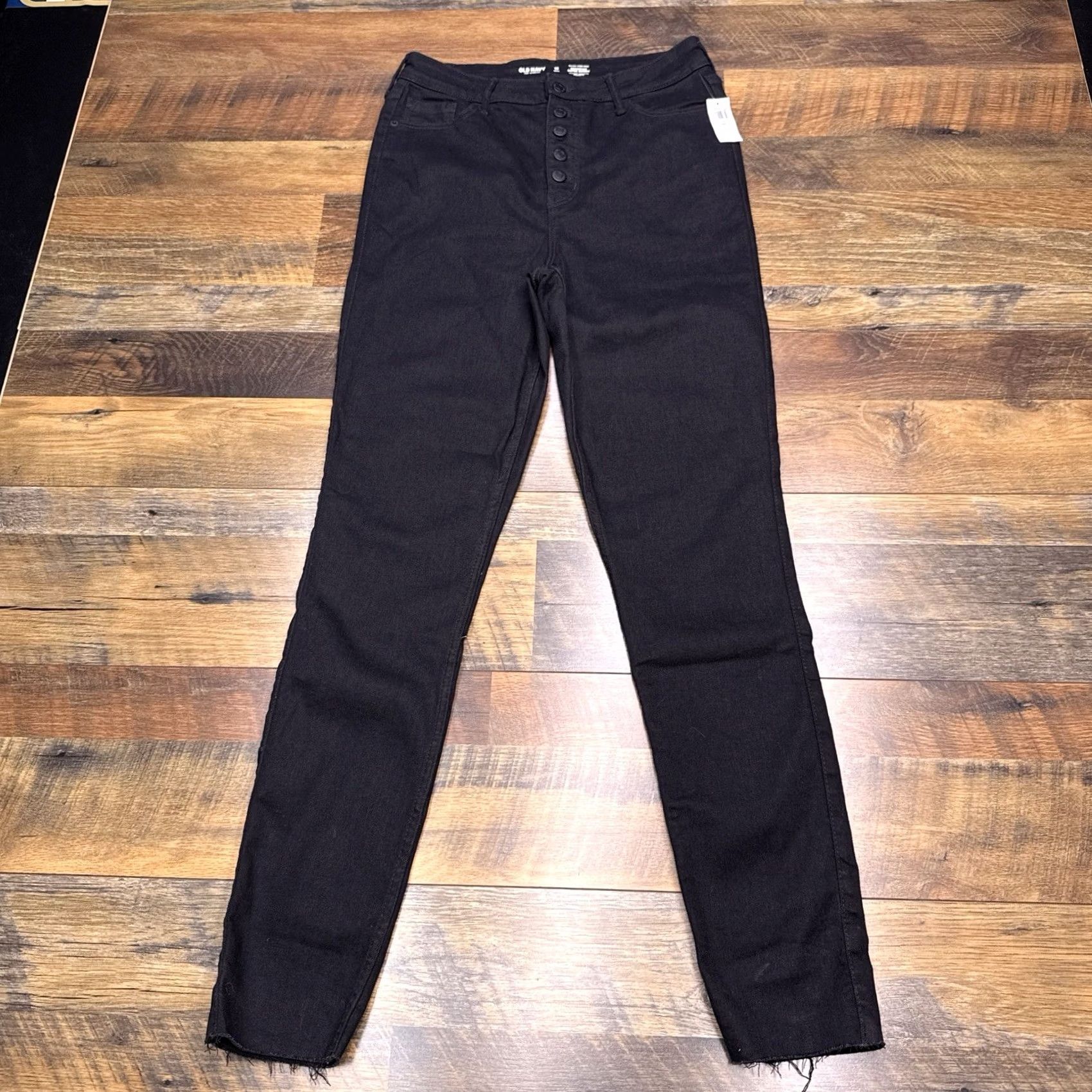 Old Navy Old Navy Jeans Skinny 10 Tall High Rise Stretch Black Denim 5-Pocket City Womens Mens? Size 32" / US 10 / IT 46 - 2 Thumbnail