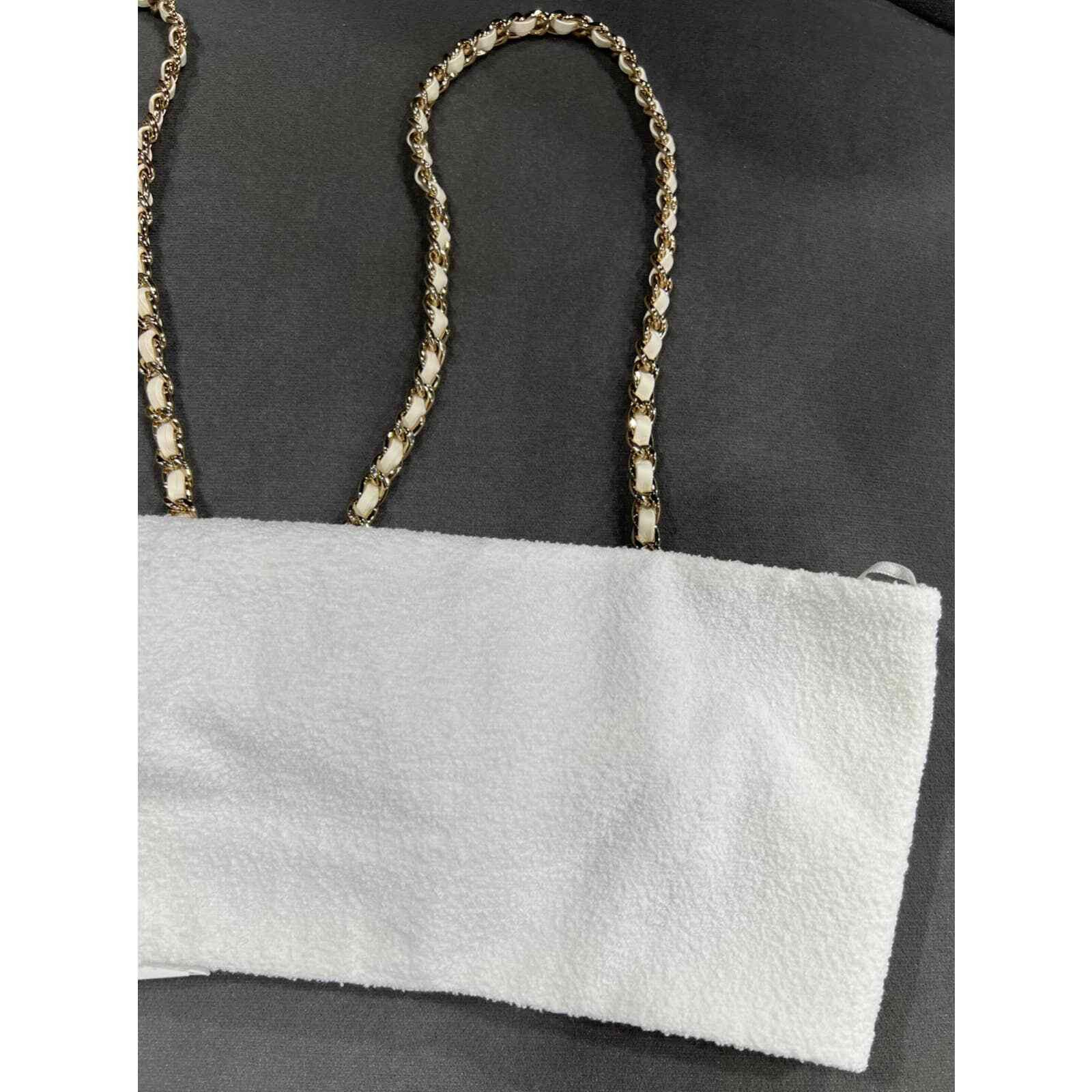 Chanel Chanel 22S Runway Black White Gold Cotton Crepe Top Bra 36 Size XS / US 0-2 / IT 36-38 - 12 Thumbnail