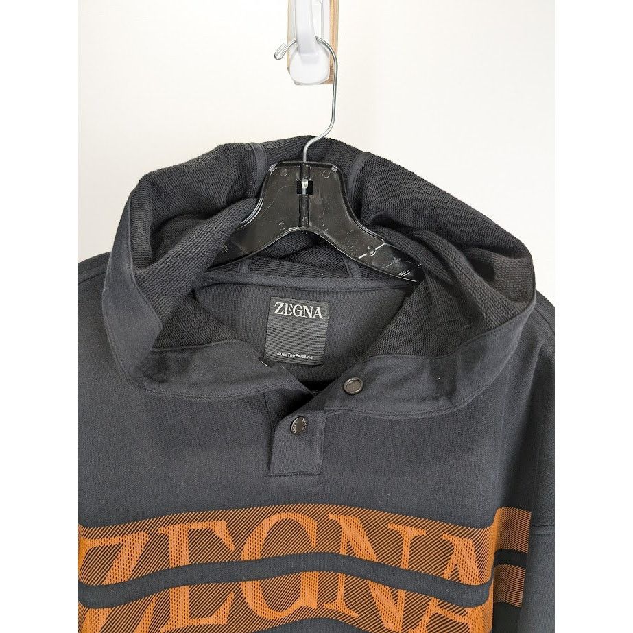 Z Zegna o1rshd1 Hoodie in Black Size US M / EU 48-50 / 2 - 3 Thumbnail