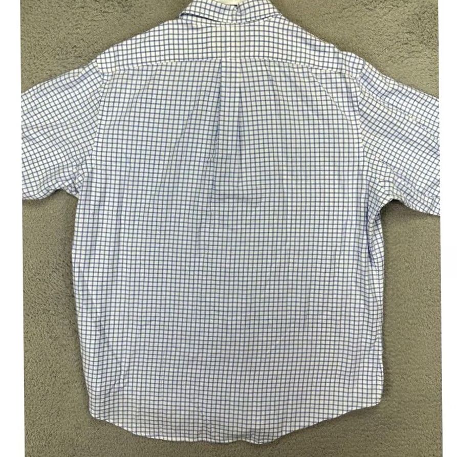 Ralph Lauren Ralph Lauren Button Down Shirt Adult XL White Blue Grid Check Plaid Pony Mens Size US XL / EU 56 / 4 - 3 Thumbnail