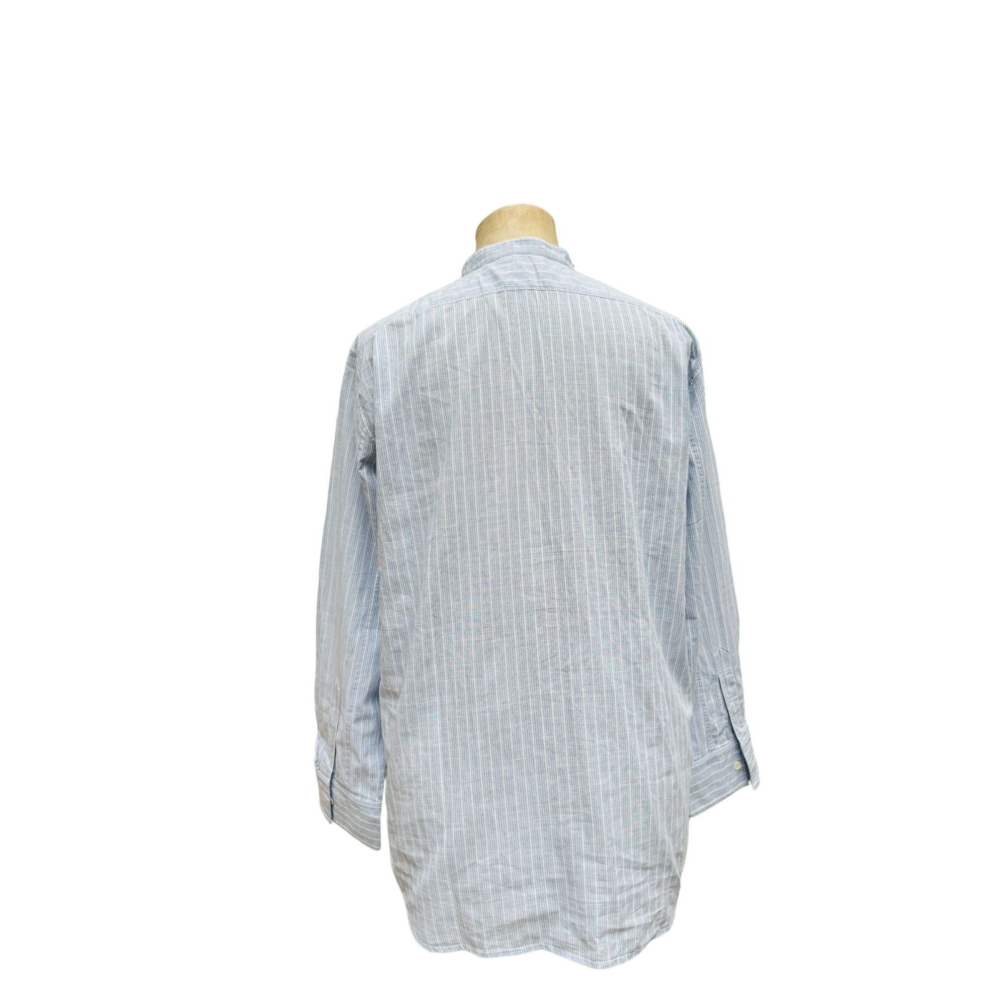 Phoebe Philo Blue Cotton Striped shirt