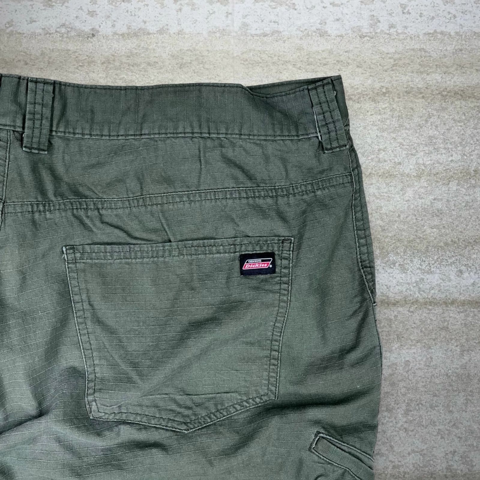 Dickies Vintage 90s Dickies Carpenter Pants 44x30 Baggy Wide Green Size US 44 / EU 60 - 3 Thumbnail