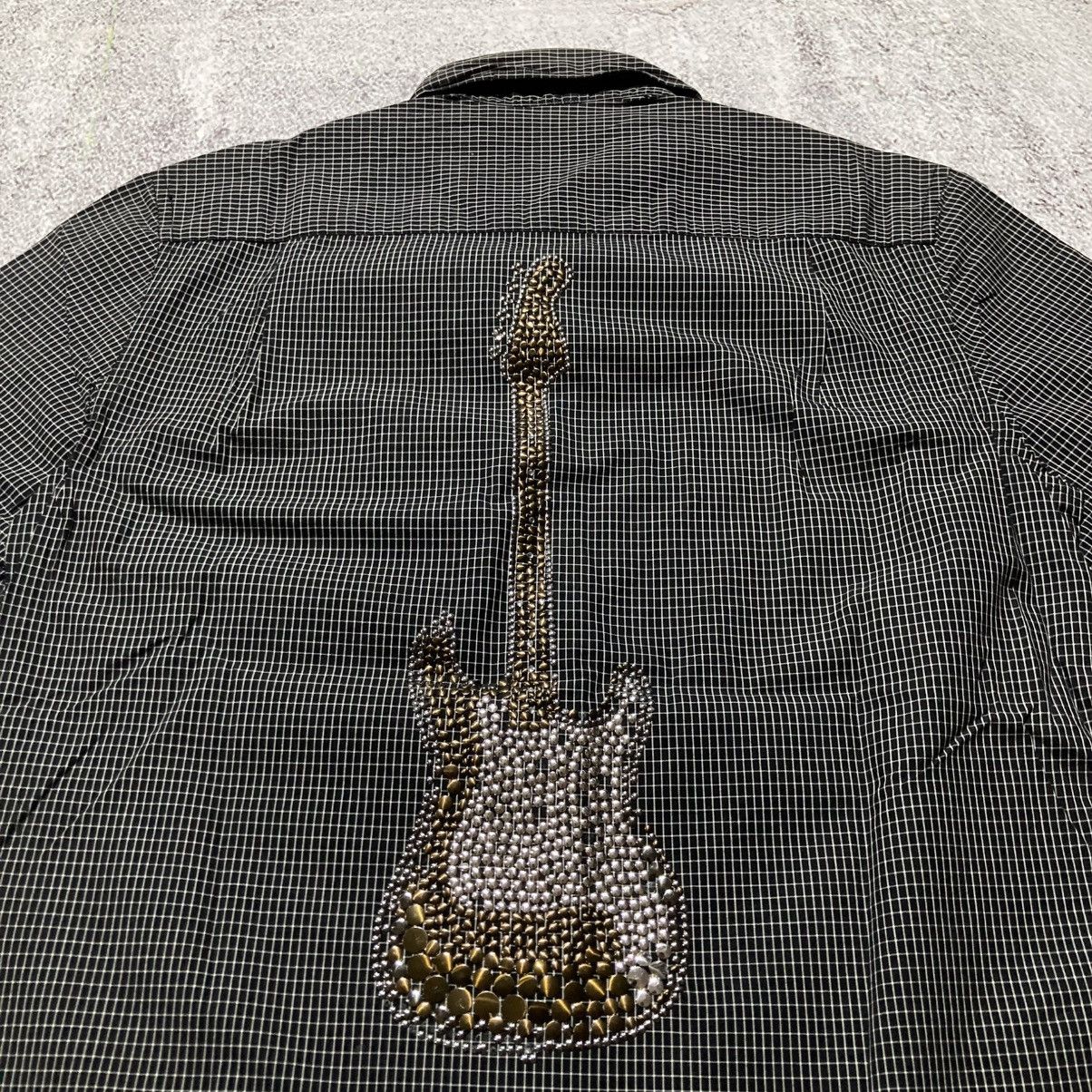 PPFM 2000s PPFM Protector Guitar Beaded Bling Shirt Short Slevee Size US M / EU 48-50 / 2 - 6 Thumbnail