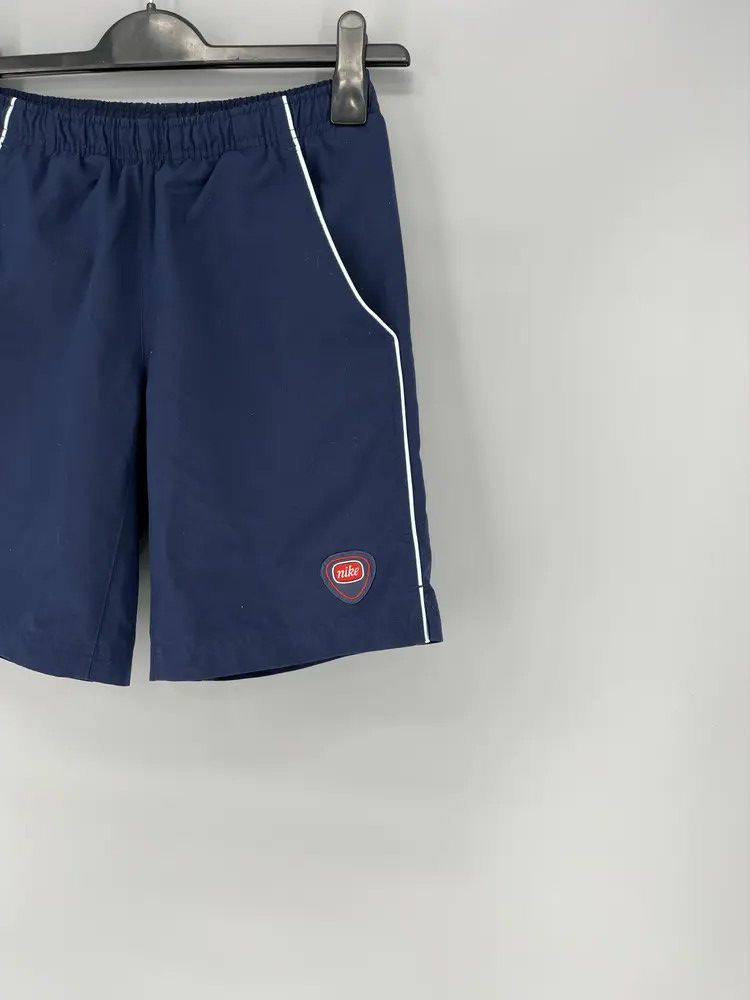 Nike 90s Vintage Nike Black Nylon Mini Swoosh Shorts Travis Style Size US 32 / EU 48 - 4 Thumbnail