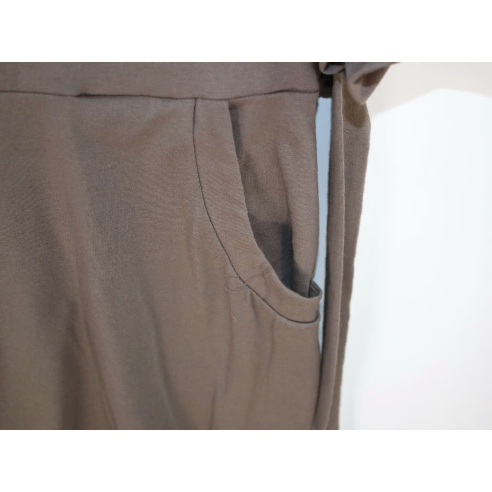 Vintage Vestidos Midi Wiggle Dress Women's Size XL Brown Chambray Pockets Casual Size L / US 10 / IT 46 - 6 Thumbnail
