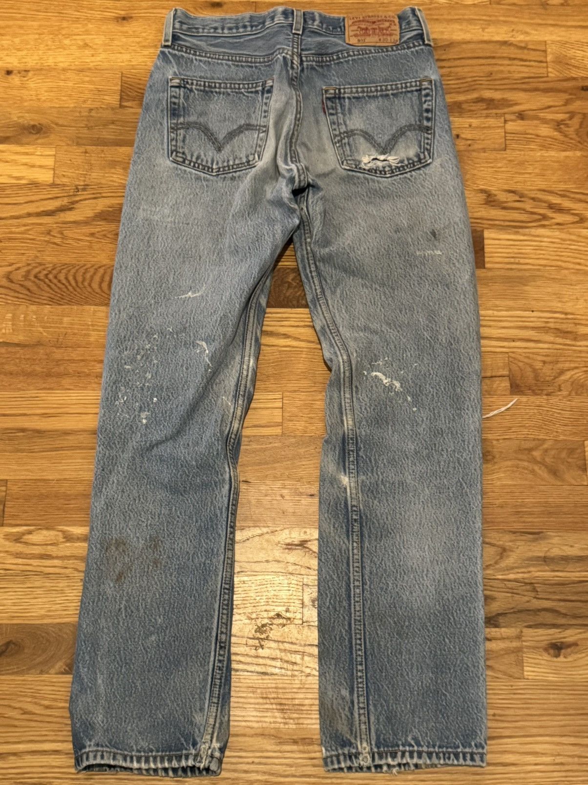 Levi's Vintage 90's Distressed Levi's 501 28x32 Size US 28 / EU 44 - 2 Thumbnail