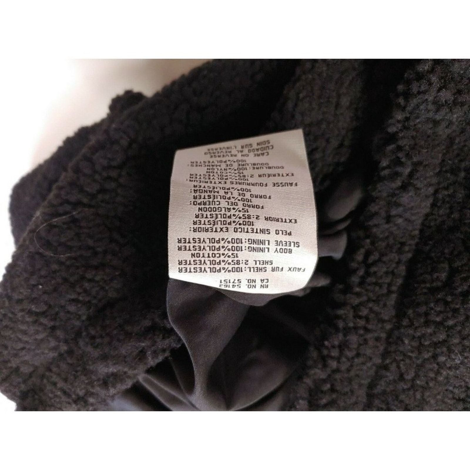 Levi's Levi's Faux Shearling Hooded Partial Zip Black Sweater $180 Size US M / EU 48-50 / 2 - 9 Thumbnail