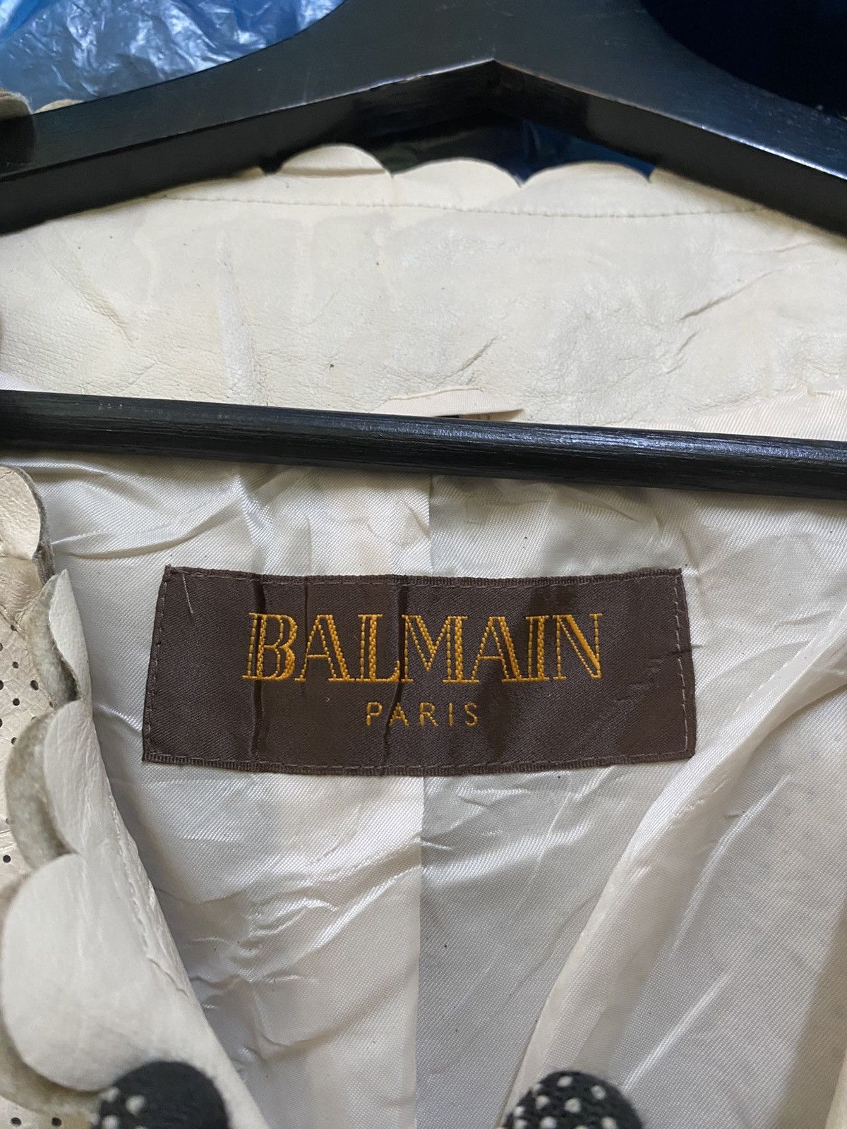 Balmain Vintage Balmain Paris Scalloped Edge Perforated Leather Size M / US 6-8 / IT 42-44 - 7 Thumbnail