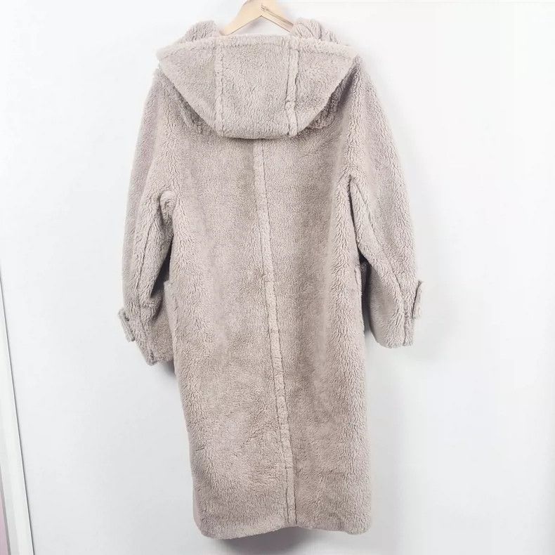Max Mara Max Mara Brown cotton-wool hooded coat Size L / US 10 / IT 46 - 2 Thumbnail
