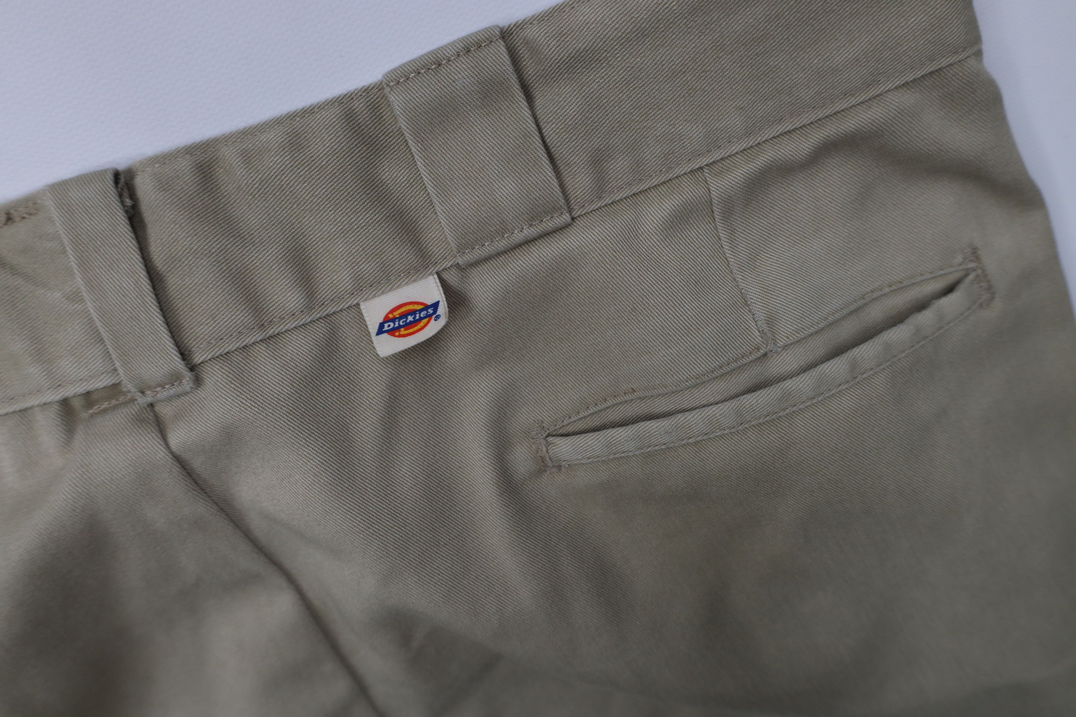 Dickies Vintage 90s Dickies Loose Fit Wide Leg Pants Beige USA Size US 34 / EU 50 - 16 Thumbnail