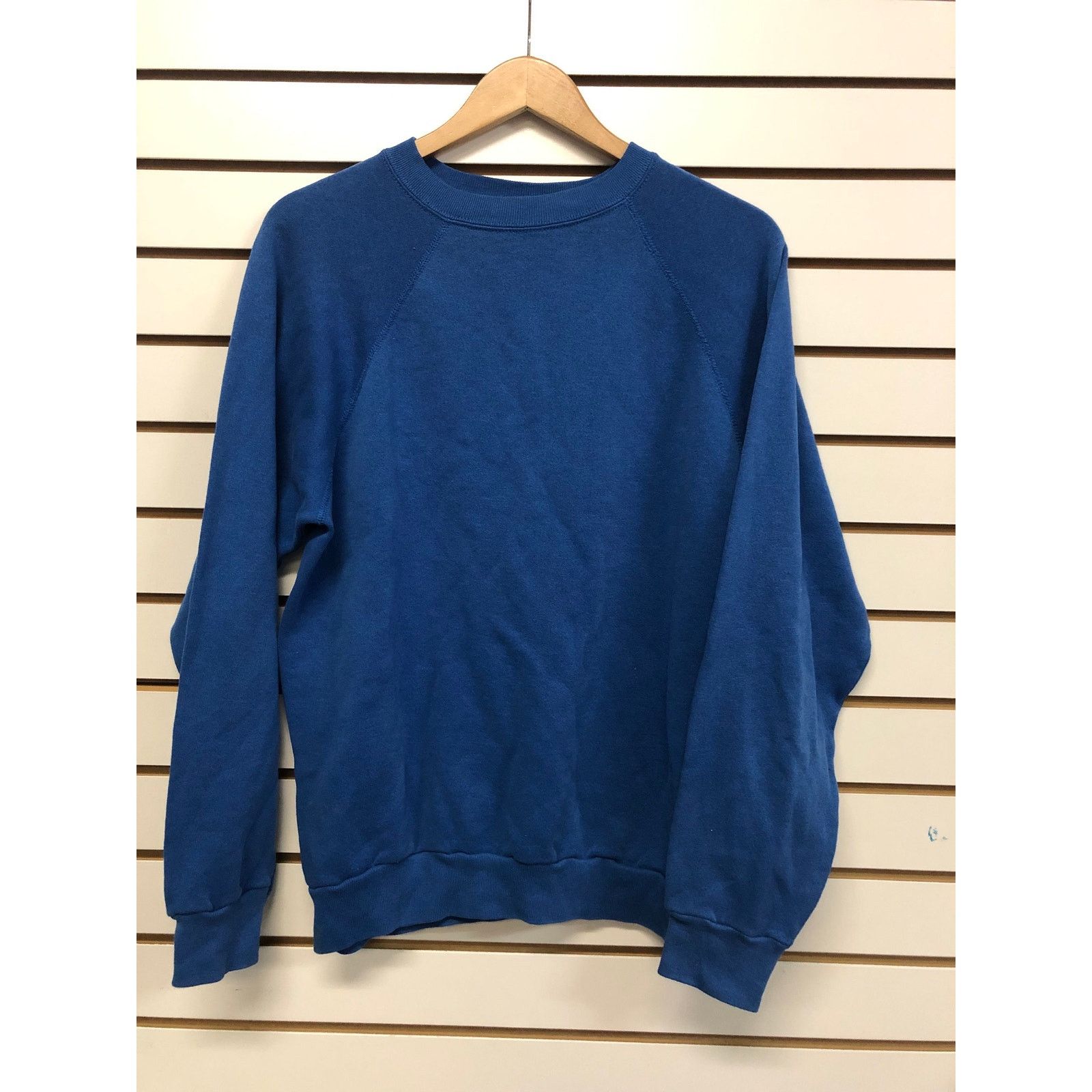 Tultex Vintage Blank blue Sweatshirt size XL 1980s 50/50 poly cott Size US XL / EU 56 / 4 - 2 Thumbnail