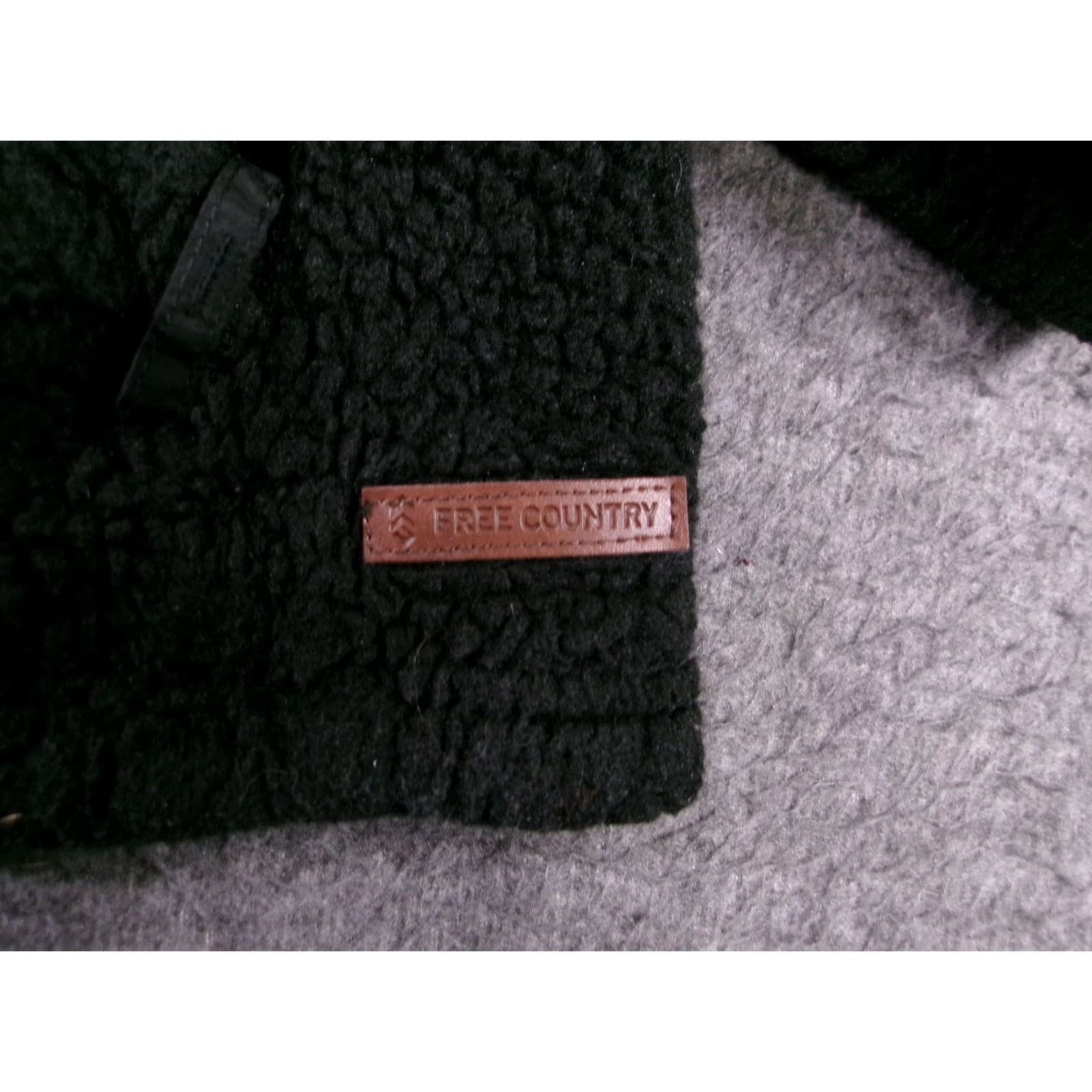 Free Country Free Country Jacket Womens M Black Sherpa Fleece Full Zip Pockets Cozy Warm Size M / US 6-8 / IT 42-44 - 3 Thumbnail