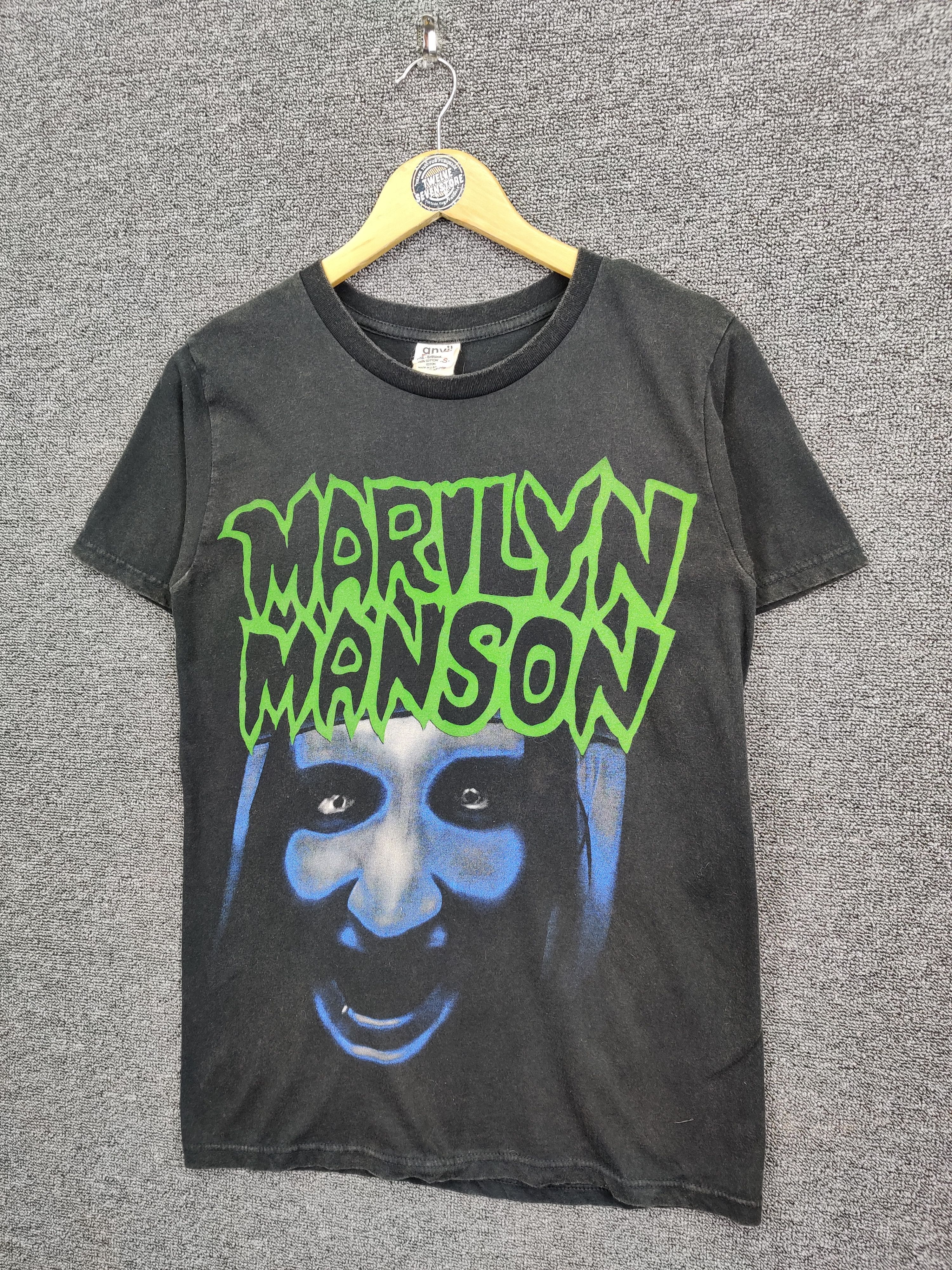 Band Tees Vintage 90's Marilyn Manson This Is Your World Tee Tshirt Size US S / EU 44-46 / 1 - 2 Thumbnail