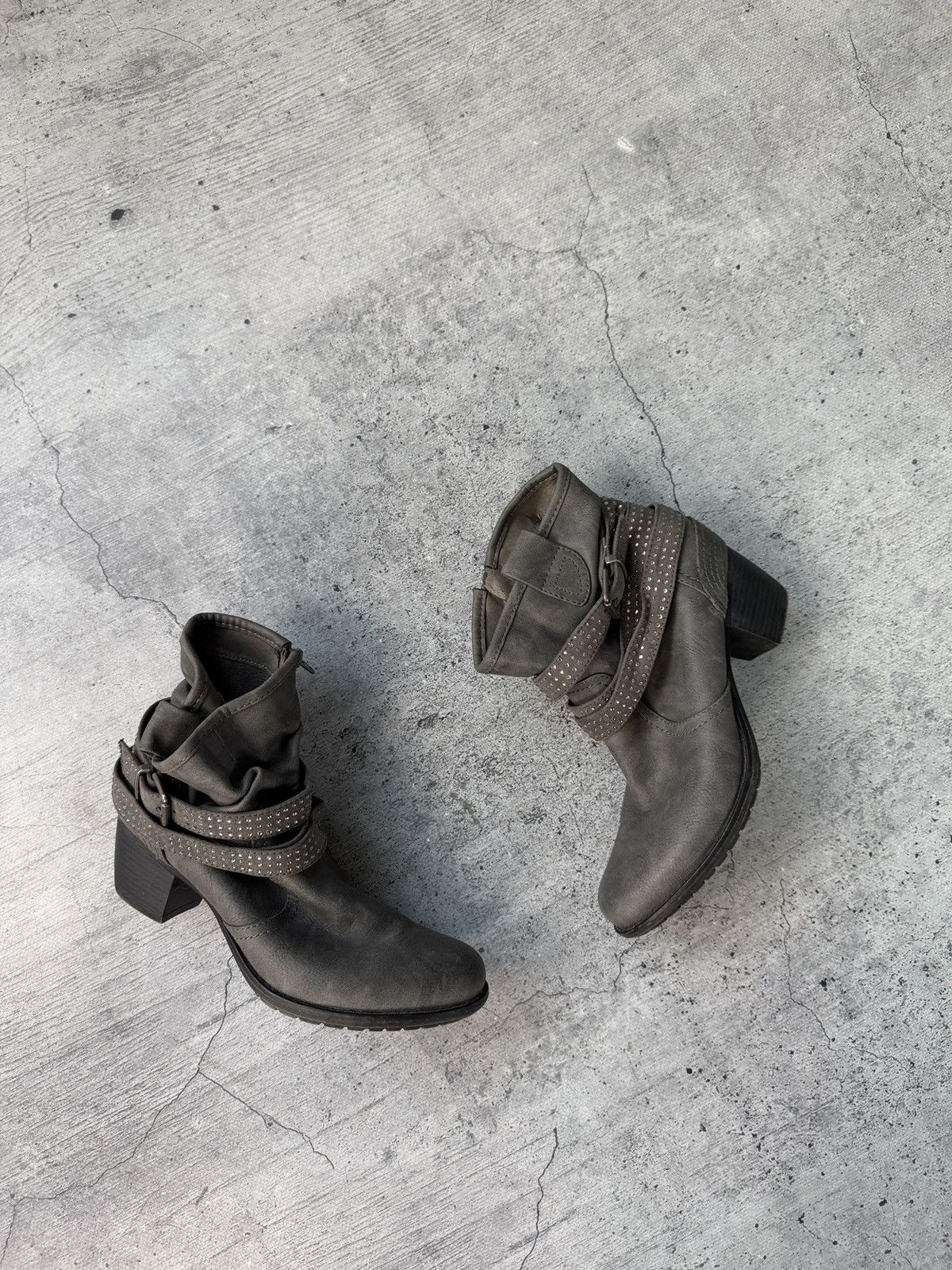 A.S.98 Vintage AS 98 Ankle Rick Owens Style Leather Biker Boots Size US 5.5 / EU 38 - 2 Thumbnail