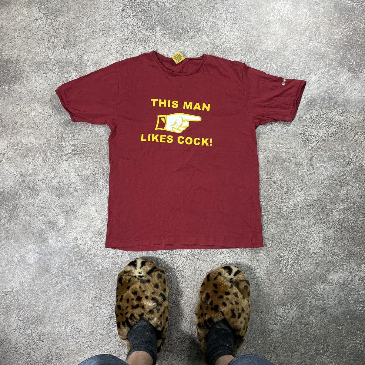 Vintage Vintage Y2K Humor Graphic Tee Sun Faded Streetwear Tapered M Size US M / EU 48-50 / 2 - 1 Thumbnail