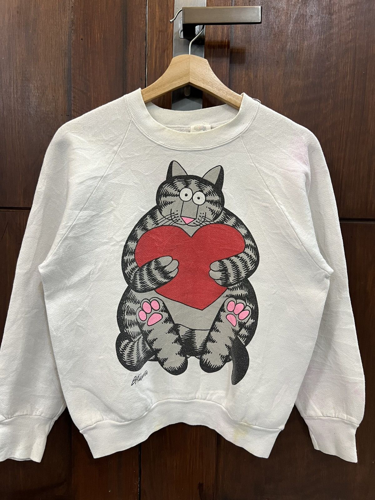 Fruit Of The Loom × Vintage Vintage Crazy Shirt Sweatshirt Size US M / EU 48-50 / 2 - 1 Thumbnail
