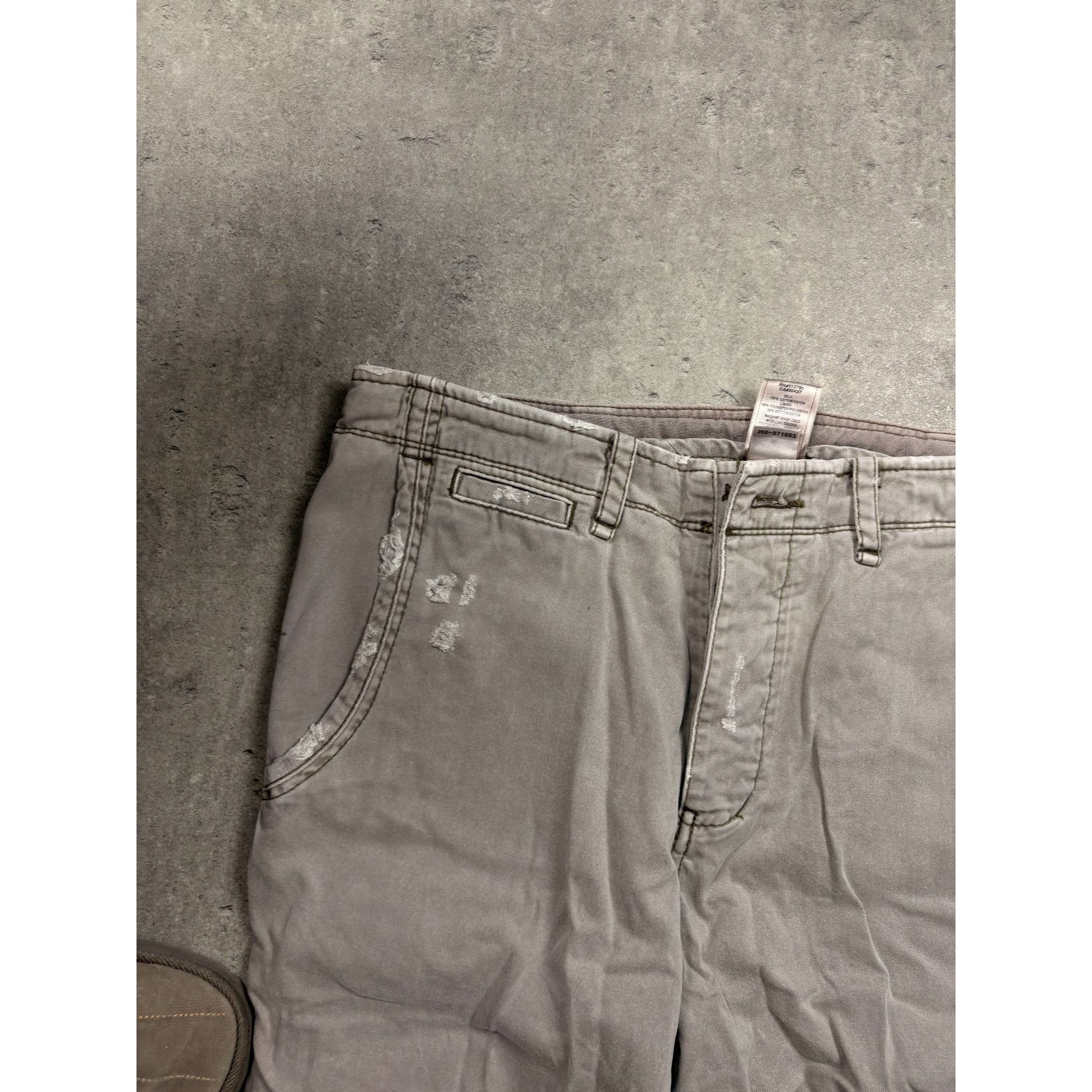 True Religion True Religion Khaki/Grey Straight Leg Trousers Size 34 stree Size US 38 / EU 54 - 4 Thumbnail