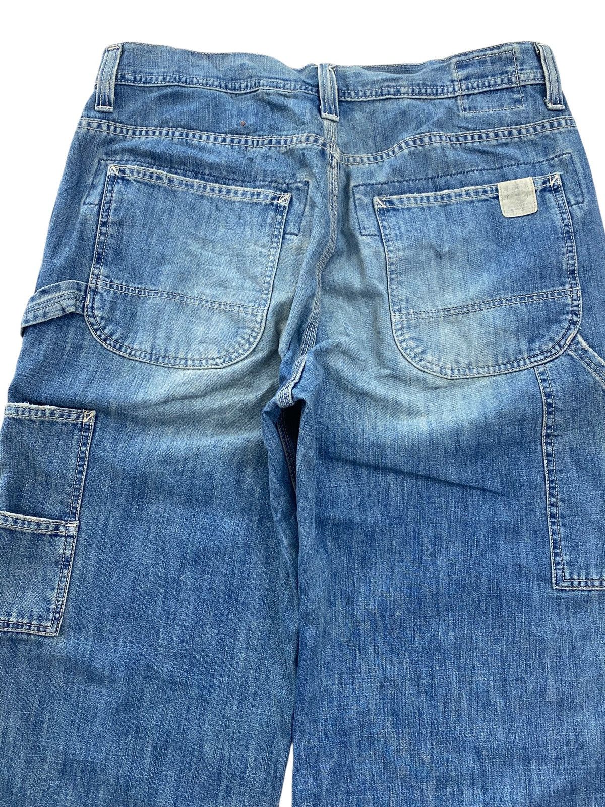 Abercrombie & Fitch Abercrombie And Fitch Faded Wash Carpenter Style Baggy Jeans Size US 34 / EU 50 - 4 Thumbnail