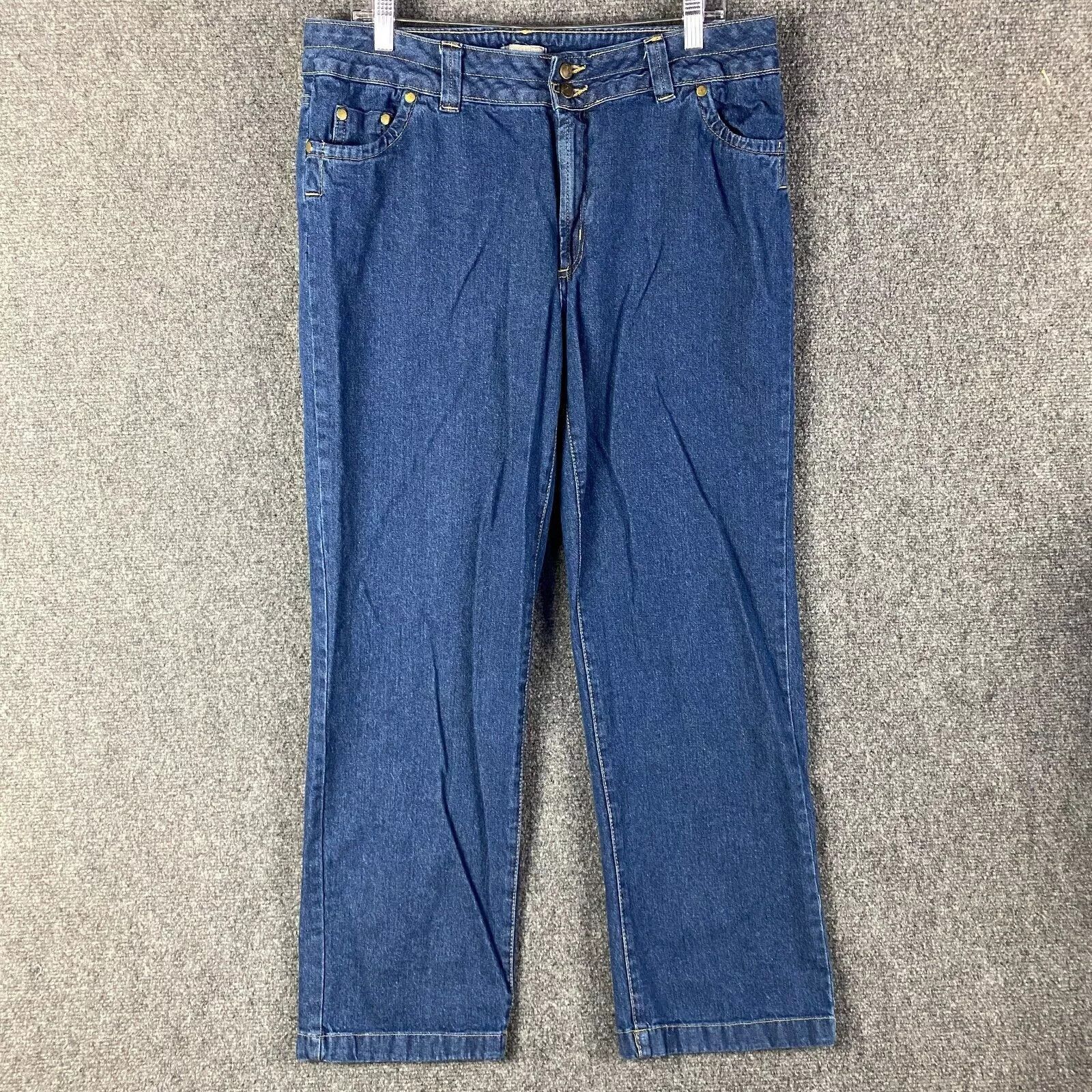 Other Woman Within Jeans Women's 14W Plus Straight Leg 100% Cotton Size 36" / US 14 / IT 50 - 1 Thumbnail