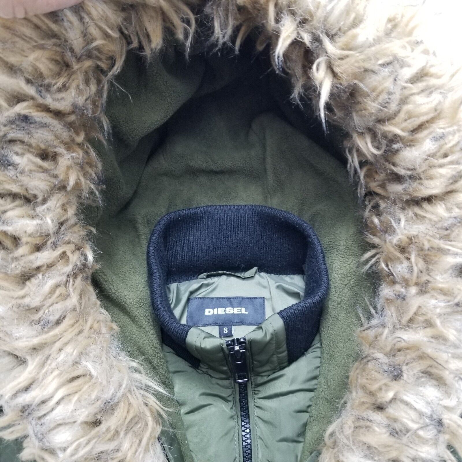 Diesel Diesel Puffer Jacket Womens 8 Full Zip Removable Hoodie Size M / US 6-8 / IT 42-44 - 7 Thumbnail