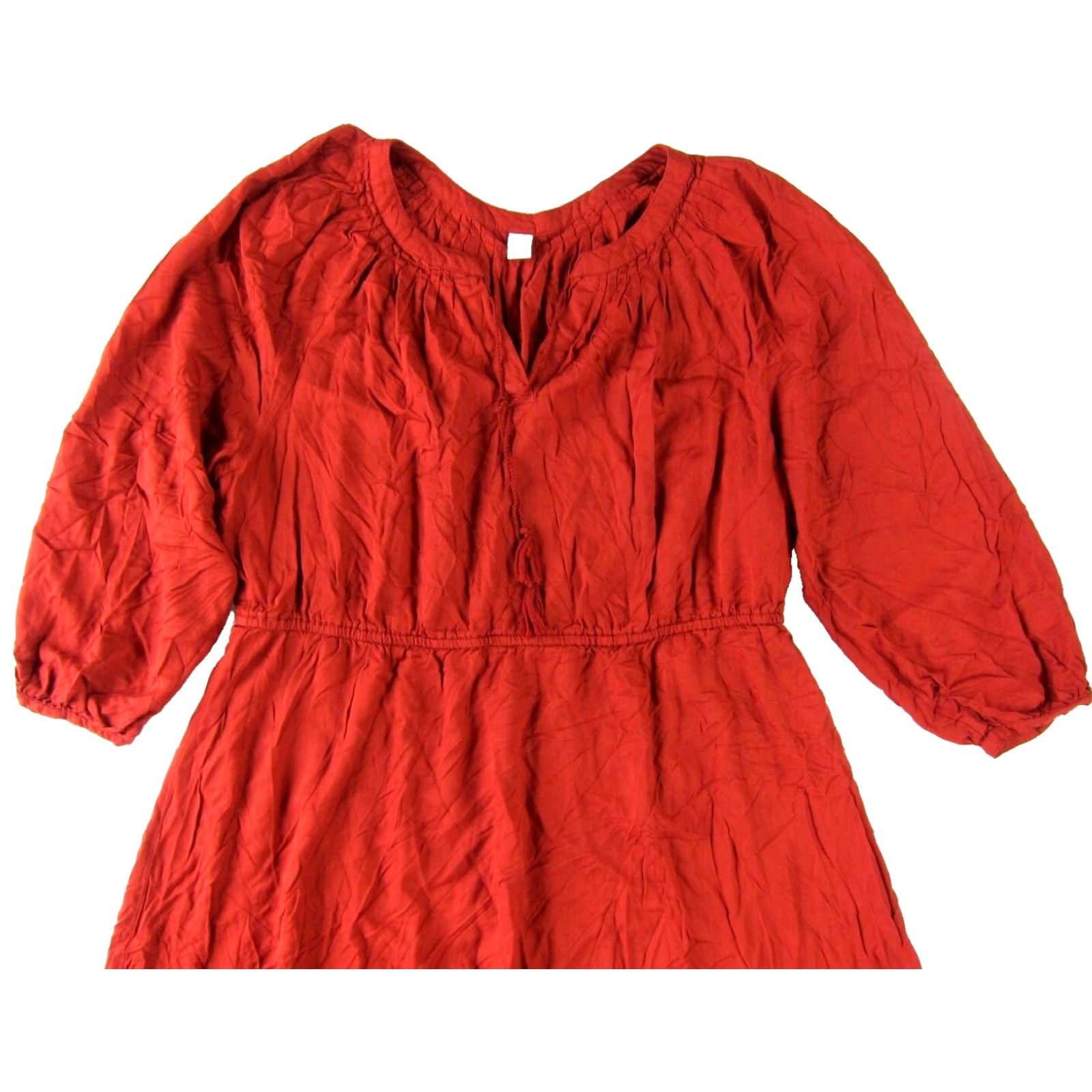 Old Navy Old Navy Orange V-Neck Long Sleeve Sheath Tunic Dress Woman XL Size XL / US 12-14 / IT 48-50 - 4 Thumbnail