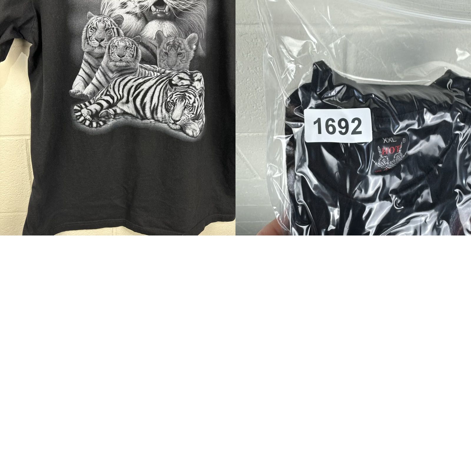 Doublet Vintage Hot Rock Snow Tiger Graphic Tee XXL Black Double Sided 25x31 Size US XXL / EU 58 / 5 - 11 Thumbnail
