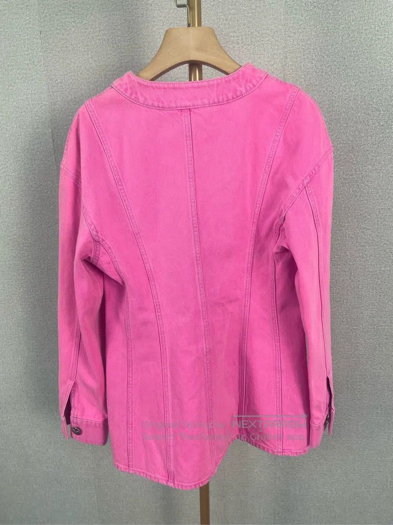 Chanel Chanel Rose-red denim jacket Size XS / US 0-2 / IT 36-38 - 2 Thumbnail