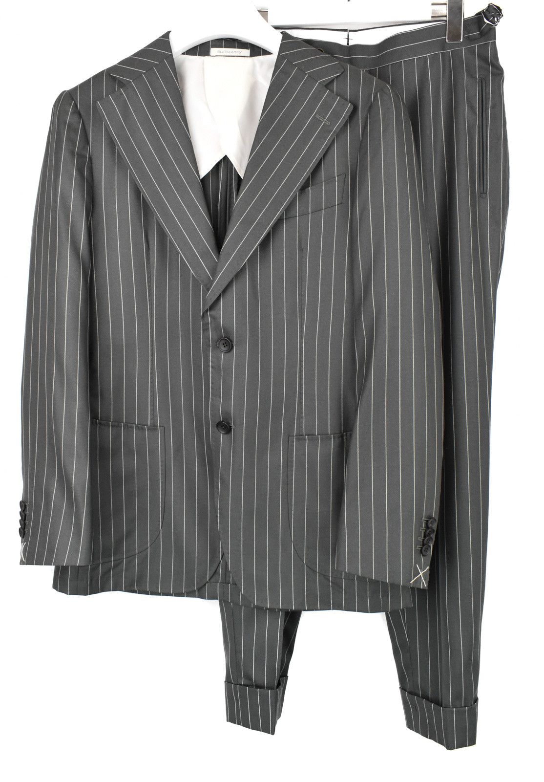 Suitsupply SUITSUPPLY Havana Patch Wide Lapel Suit Men UK 40 / UK 38S Size 38S - 1 Thumbnail