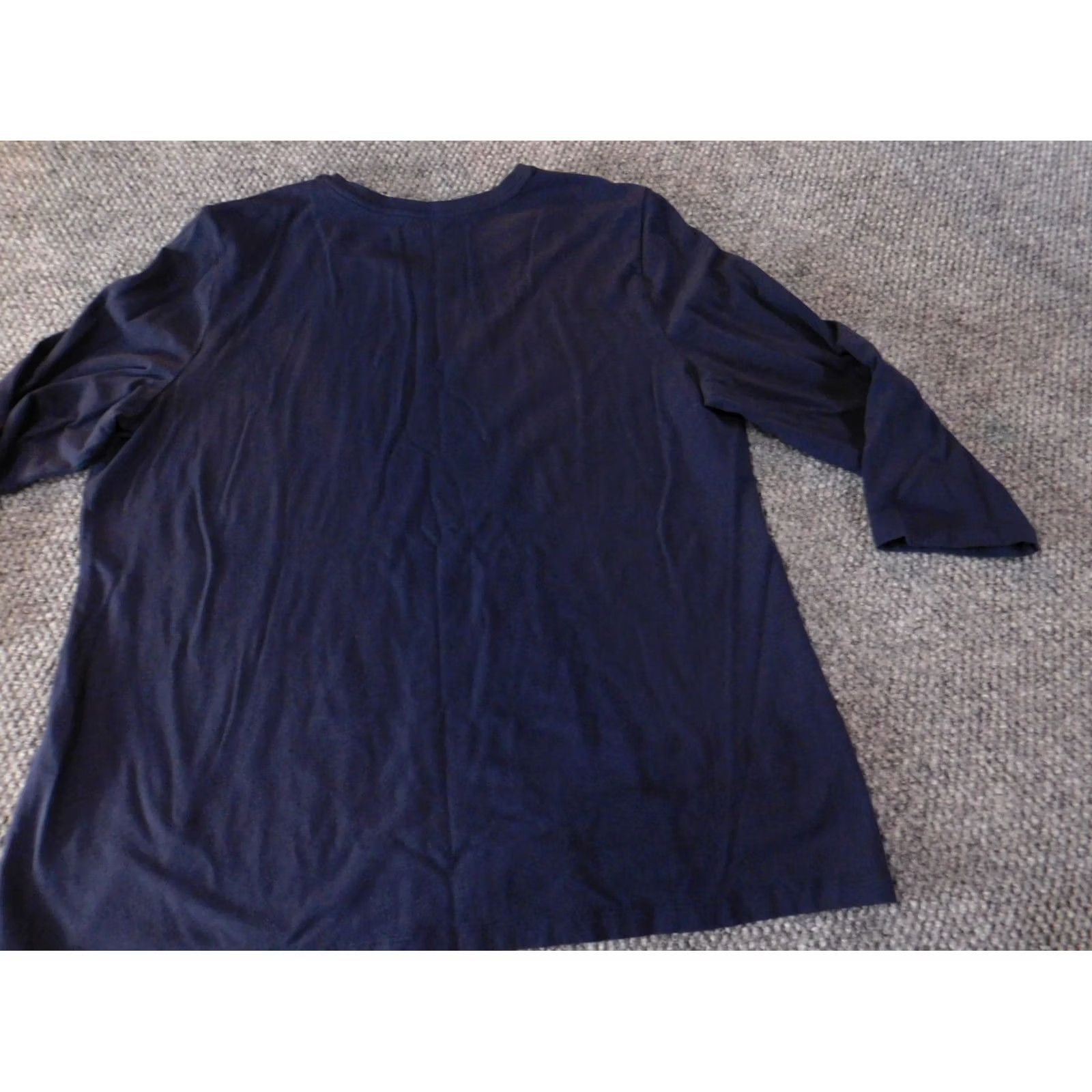 Vintage Chico's Blouse Shirt Womens 3 3 Blue Round Neck Long Sleeve Solid Cotton Spandex Rayon Basic Casual Stretch Top Vintage N/A Size XS / US 0-2 / IT 36-38 - 7 Thumbnail