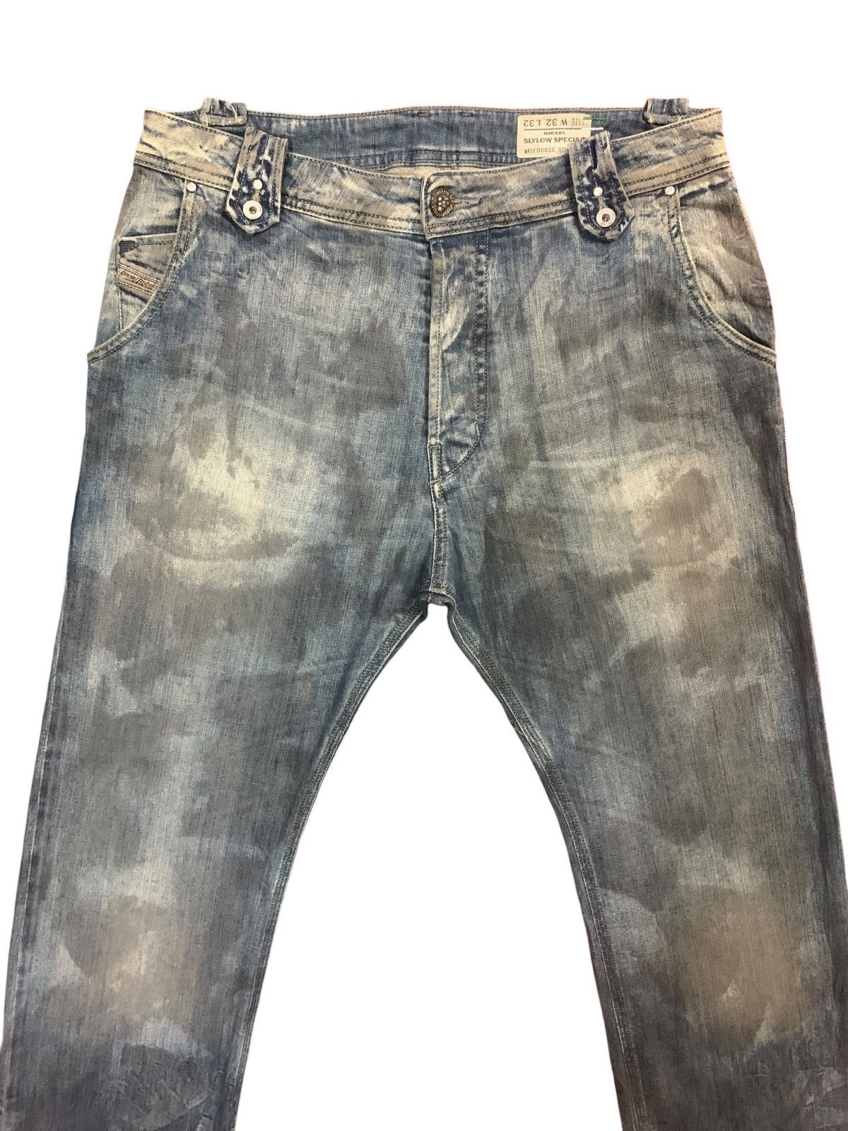 Diesel × Diesel Black Gold 🔥Rare🔥 Diesel ButtonFly Grey Mud Wash Jeans Size US 31 - 5 Thumbnail