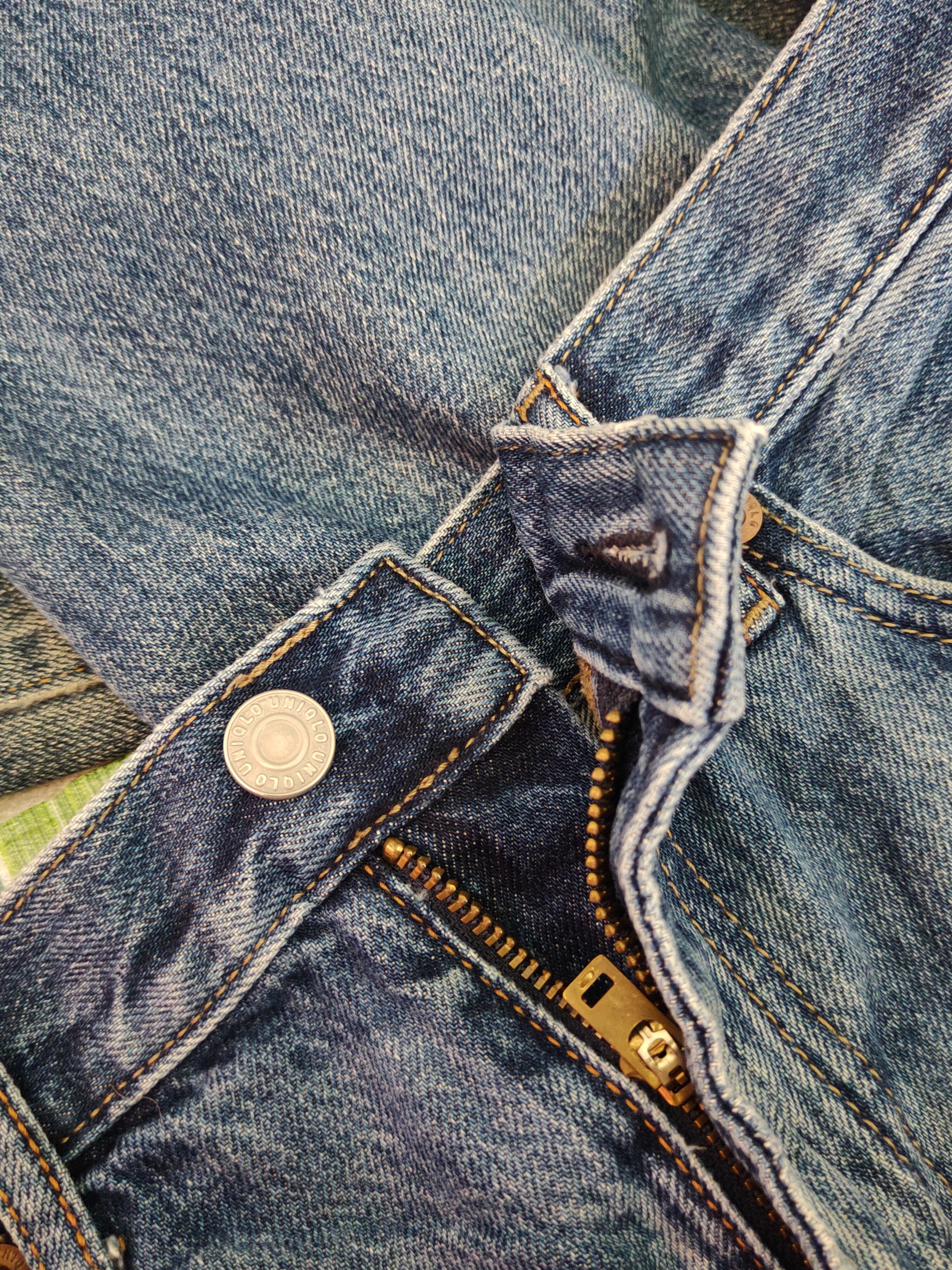 Japanese Brand Uniqlo Blue Faded Distressed Ripped Jeans #S1641 Size US 32 / EU 48 - 13 Thumbnail