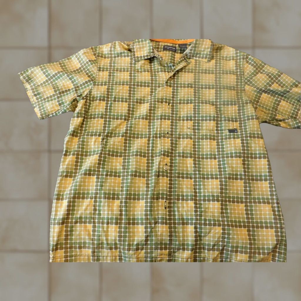 Levi's Levis Silvertab Shirt Mens Medium Green Plaid Button-Up Short Sleeve Regular Fit Vintage No? Size US M / EU 48-50 / 2 - 1 Thumbnail