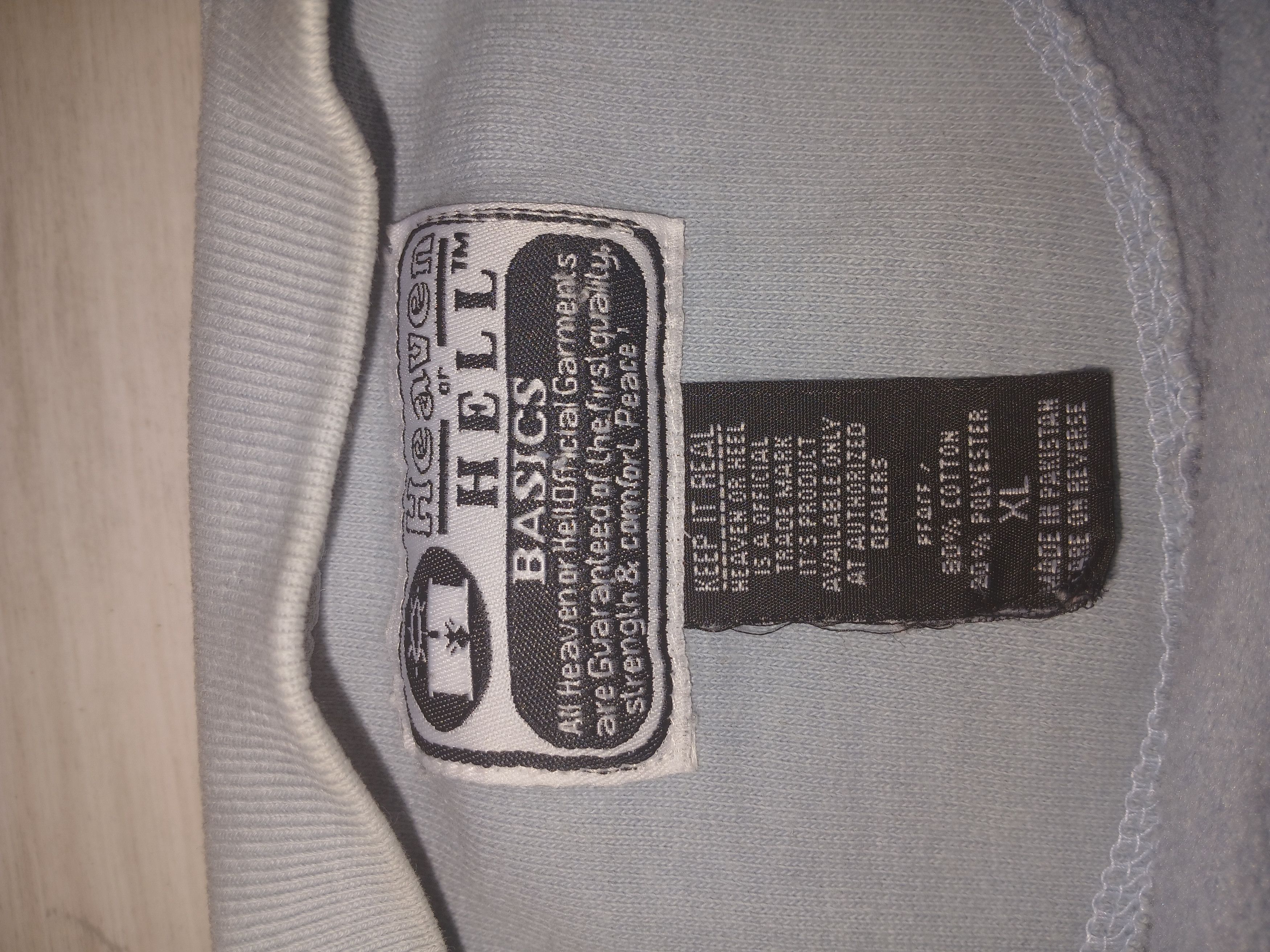 Wu-Tang Clan Heaven or hell vintage babyblue sweater Size US XL / EU 56 / 4 - 4 Thumbnail