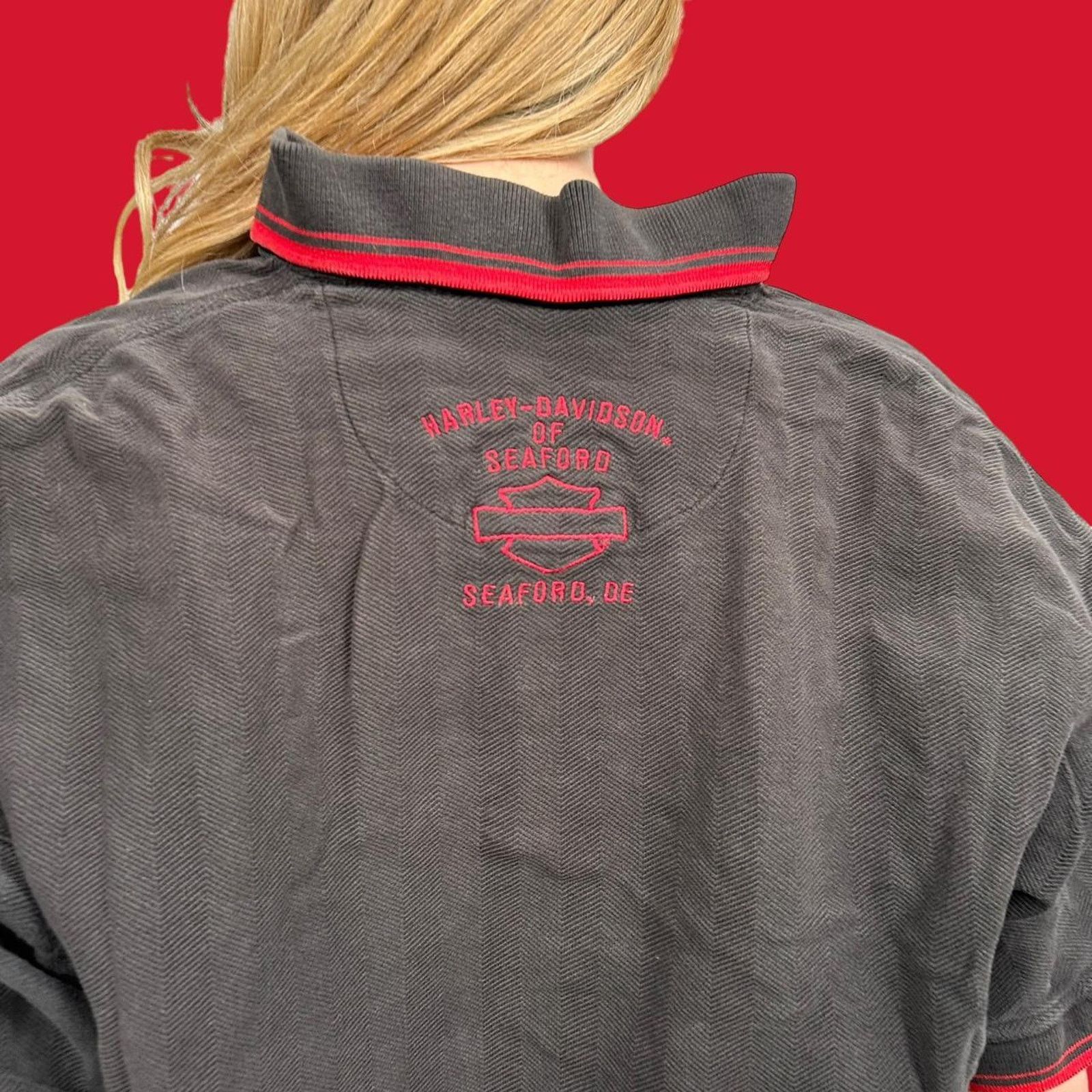 Harley Davidson Vintage harley davidson polo Croptop Size L / US 10 / IT 46 - 7 Thumbnail