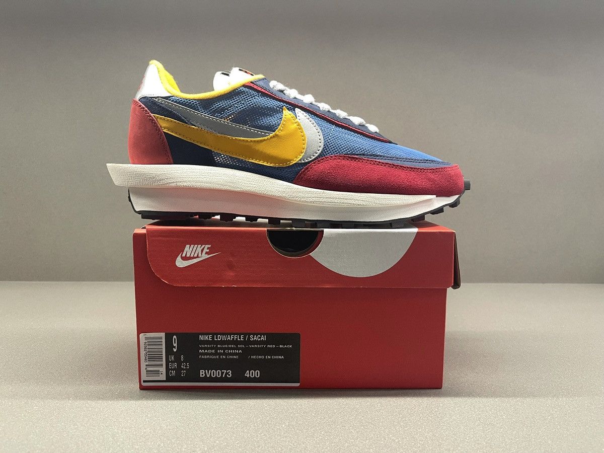 Nike × Sacai Nike Ld Waffle Sacai Blue/Multi Size US 9 / EU 42 - 3 Thumbnail