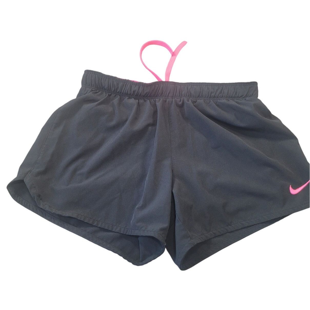 Nike Nike Running Shorts Black Pink Swoosh Lined Athletic S Size 26" / US 2 / IT 38 - 2 Thumbnail