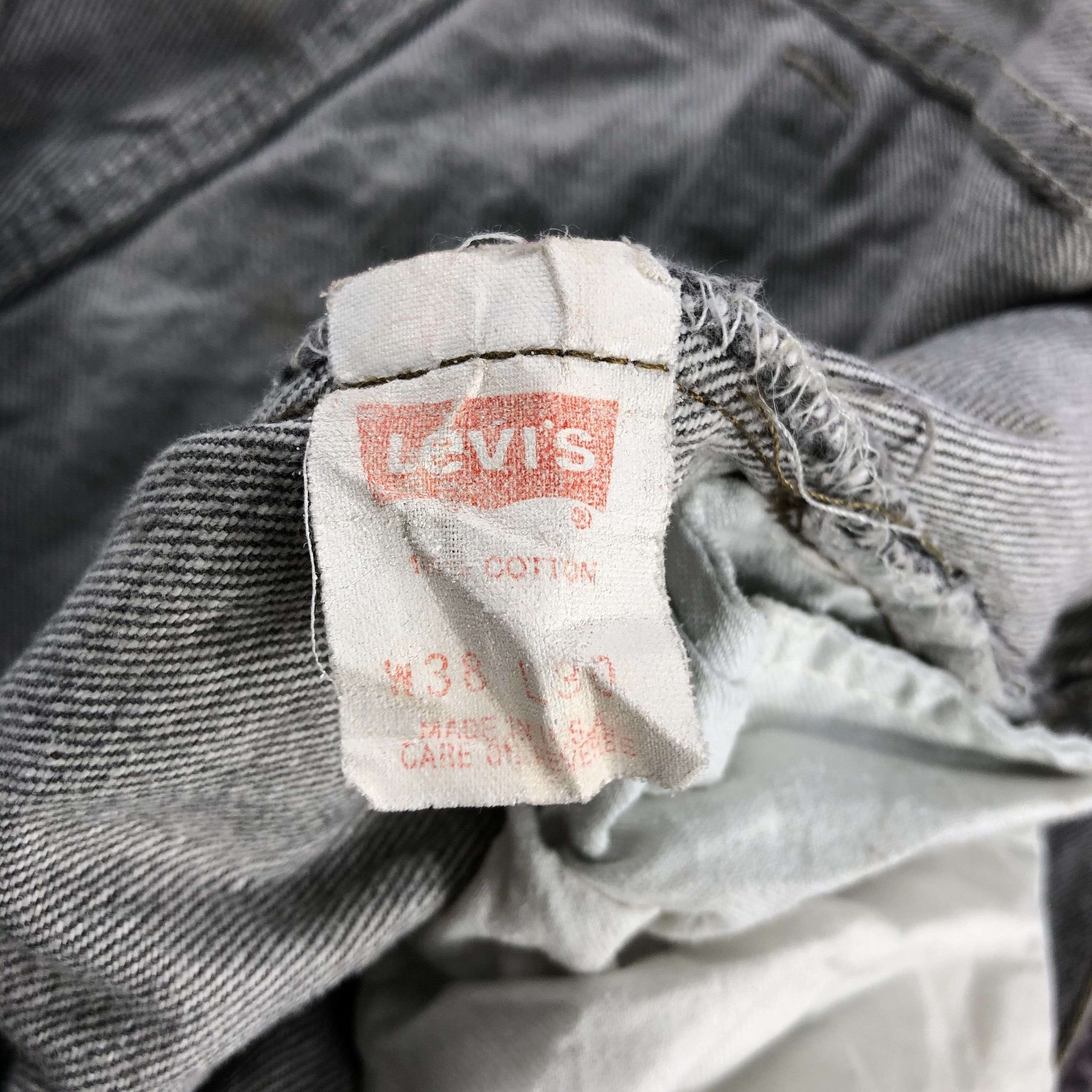 Levi's Vintage Faded Black Levis 501 Jeans-JM2908 Size US 36 / EU 52 - 14 Thumbnail