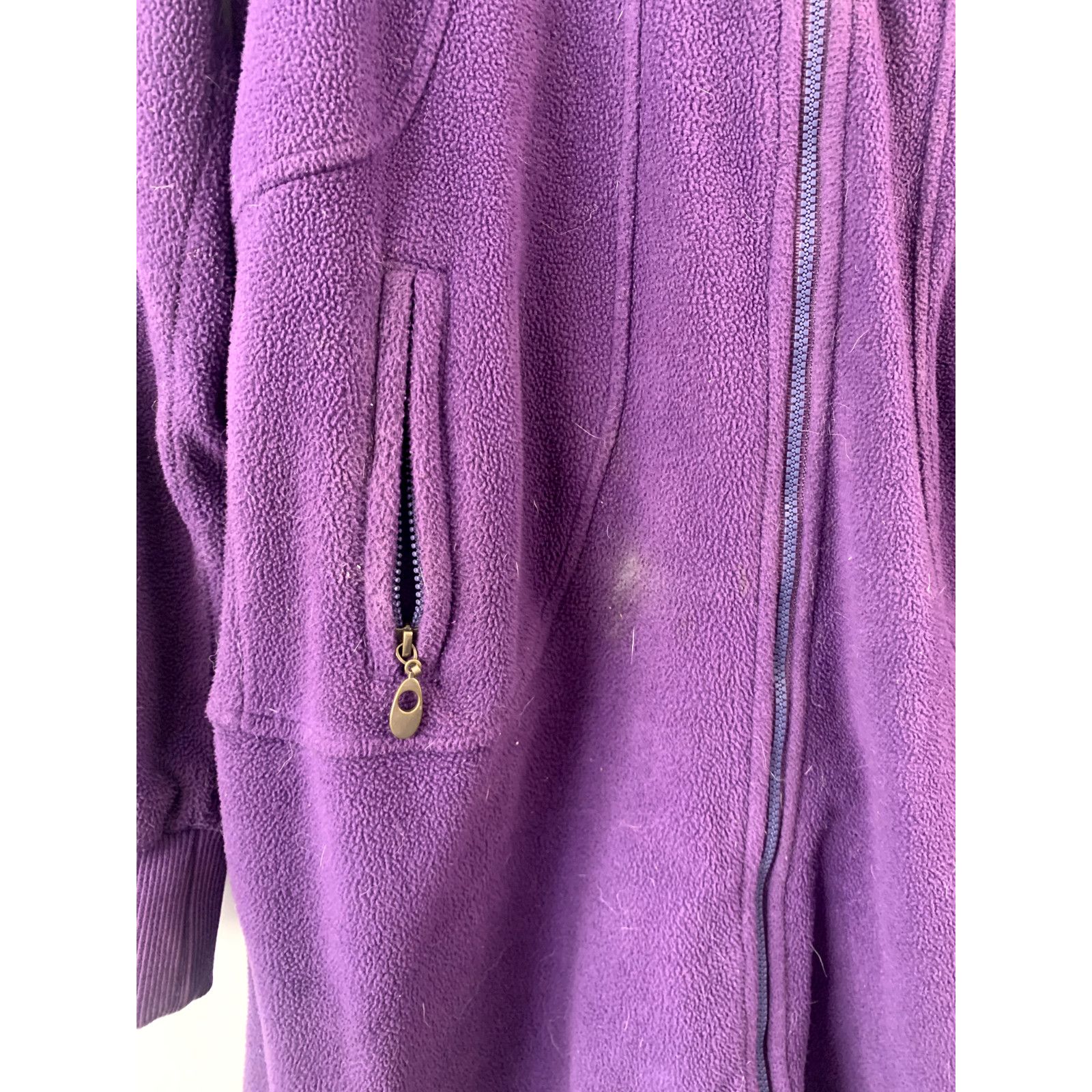 Vintage Vintage Womens Derby Jeans Fleece Jacket Full Zip 90s VTG S Size S / US 4 / IT 40 - 2 Thumbnail