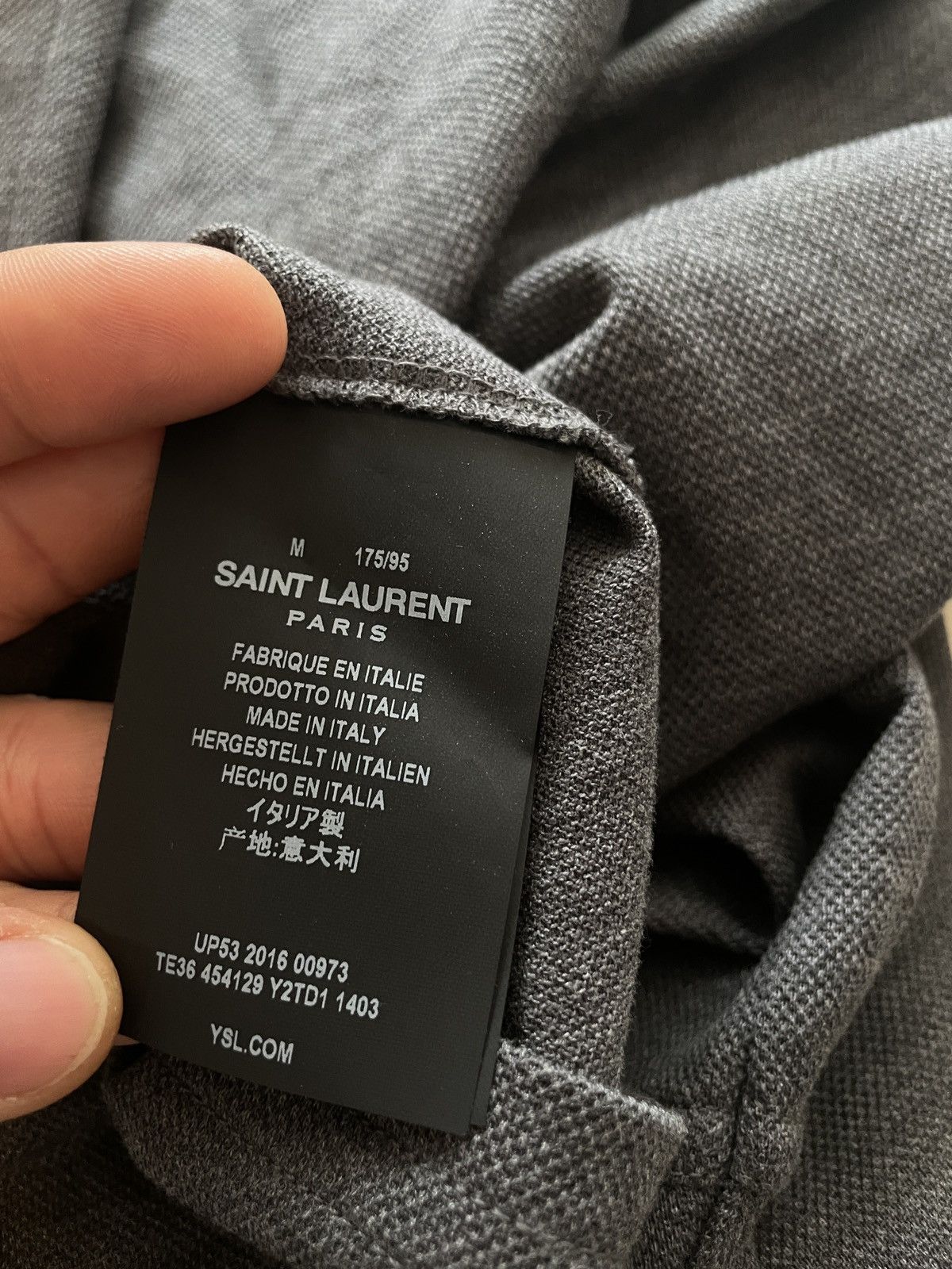 Saint Laurent Paris Hedi slimane era patch polo Size US L / EU 52-54 / 3 - 4 Thumbnail