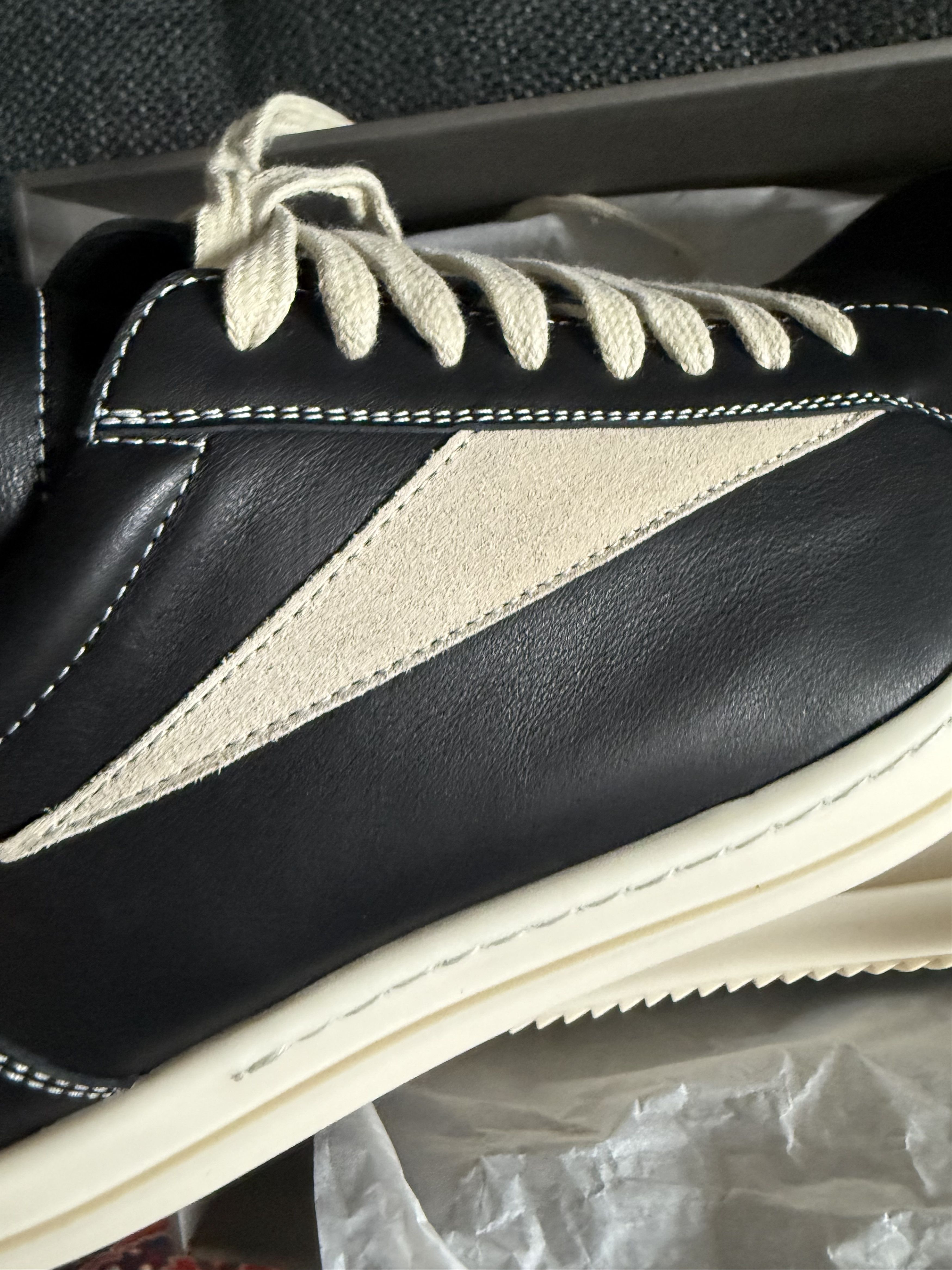 Leather Mega Bumper Ramones High Top Sneaks