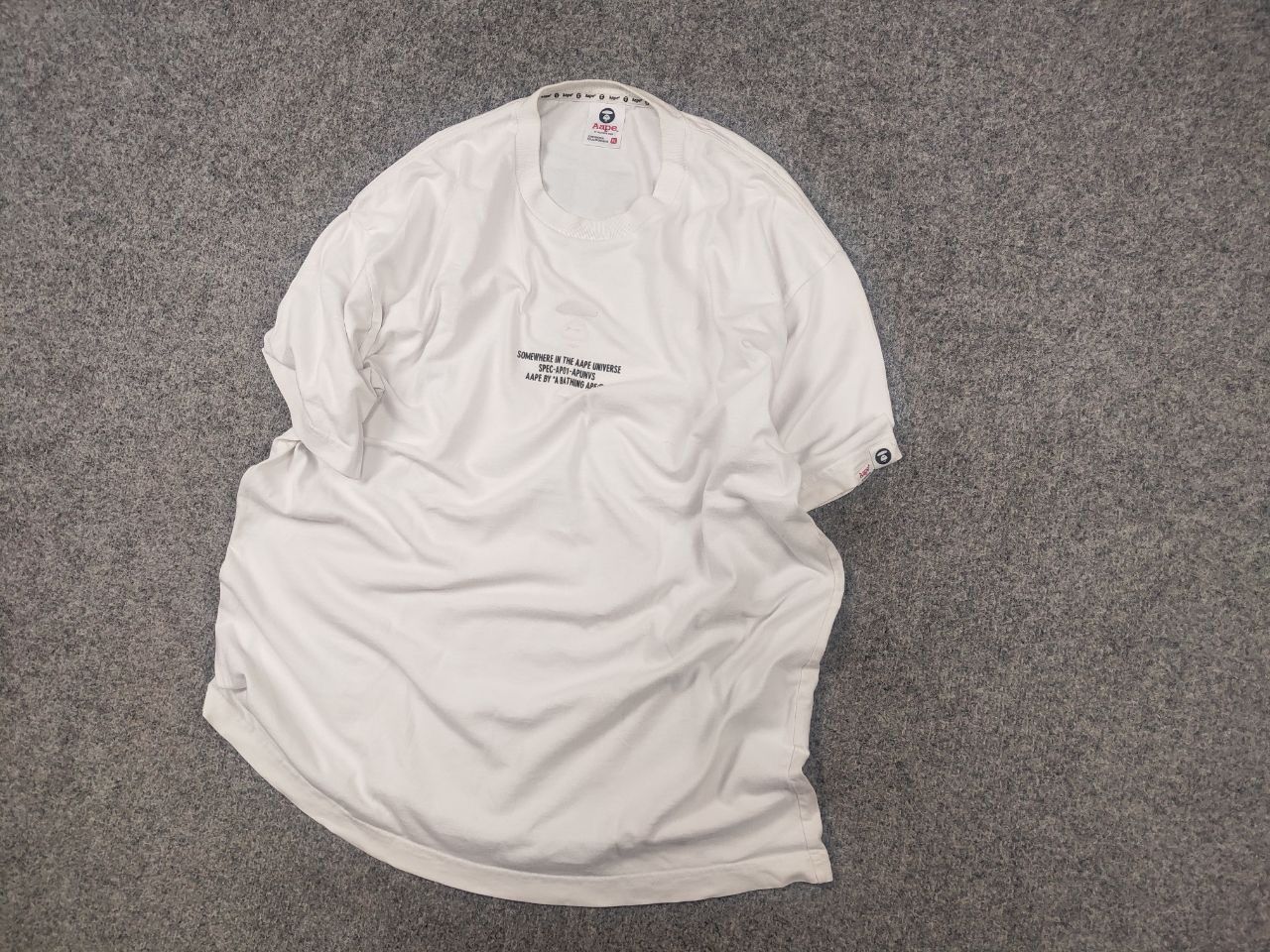 Aape Aape by a Bathing ape Cotton Logo UNVS t shirt Vintage Japan Size US XL / EU 56 / 4 - 3 Thumbnail