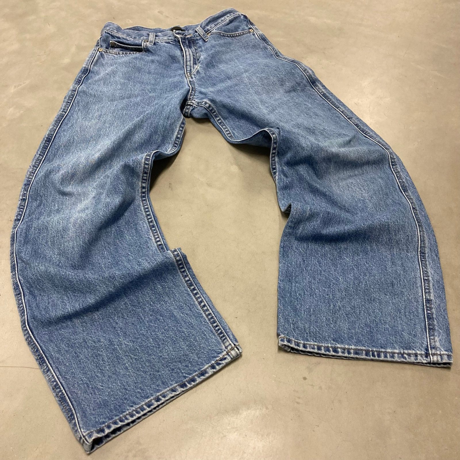 Uniqlo × Vintage Baggy Y2K Uniqlo Jeans 24x28 Size US 26 / EU 42 - 1 Thumbnail