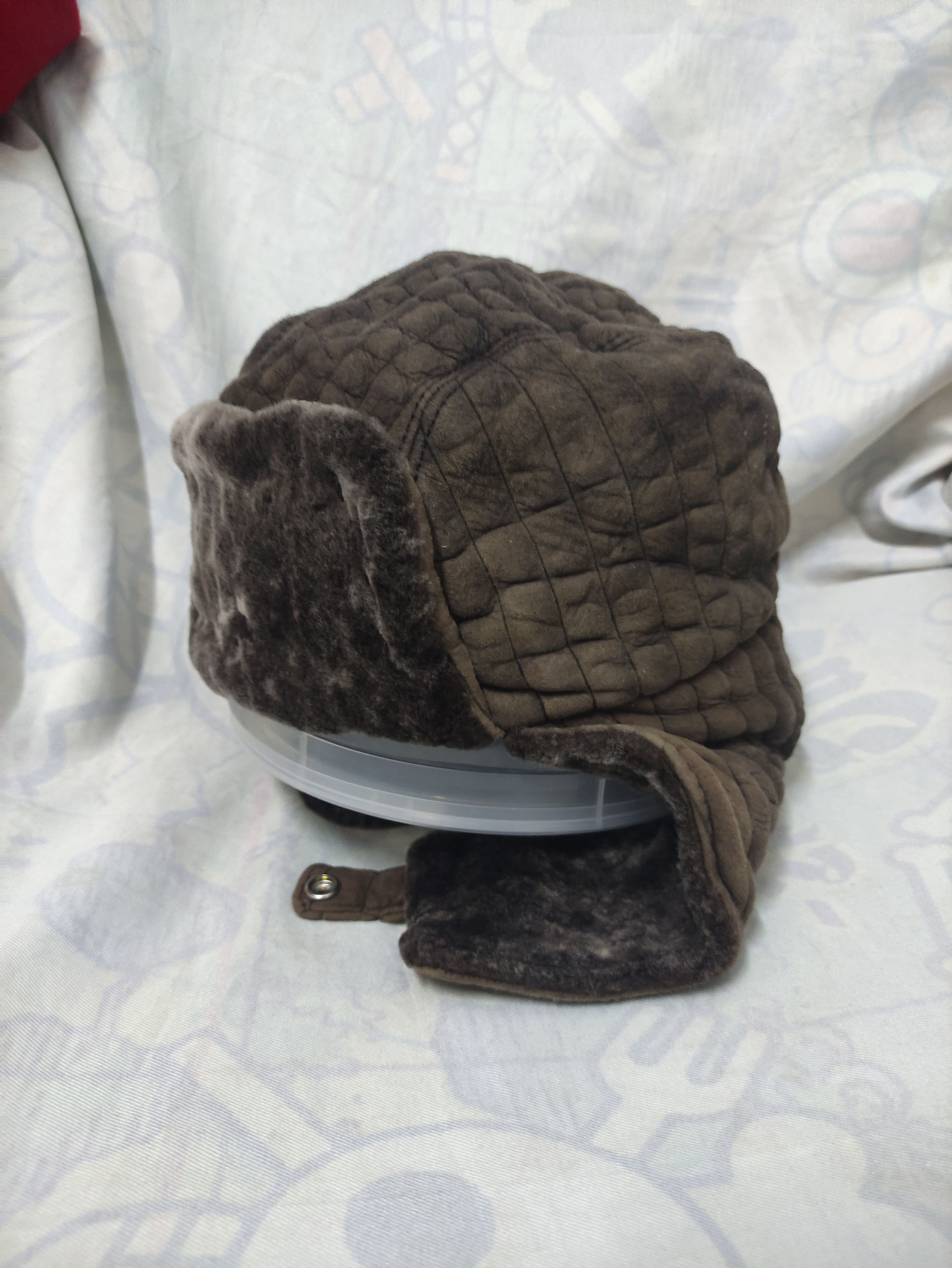 Giorgio Armani GIORGIO ARMANI VINTAGE TRAPPER HAT SUEDE LEATHER Size ONE SIZE - 9 Thumbnail
