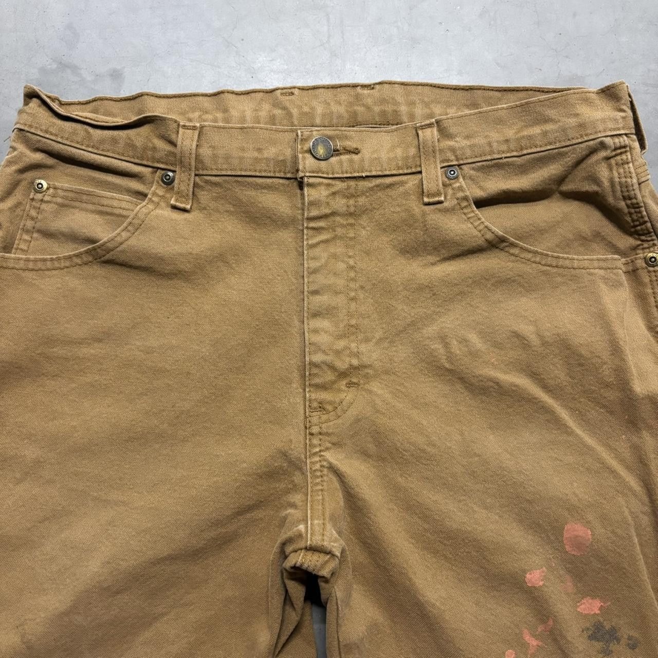 Vintage Crazy Vintage Y2K/2000s Baggy Brown Workwear Khaki Dickies Carpenter Pants! Size US 34 / EU 50 - 4 Thumbnail