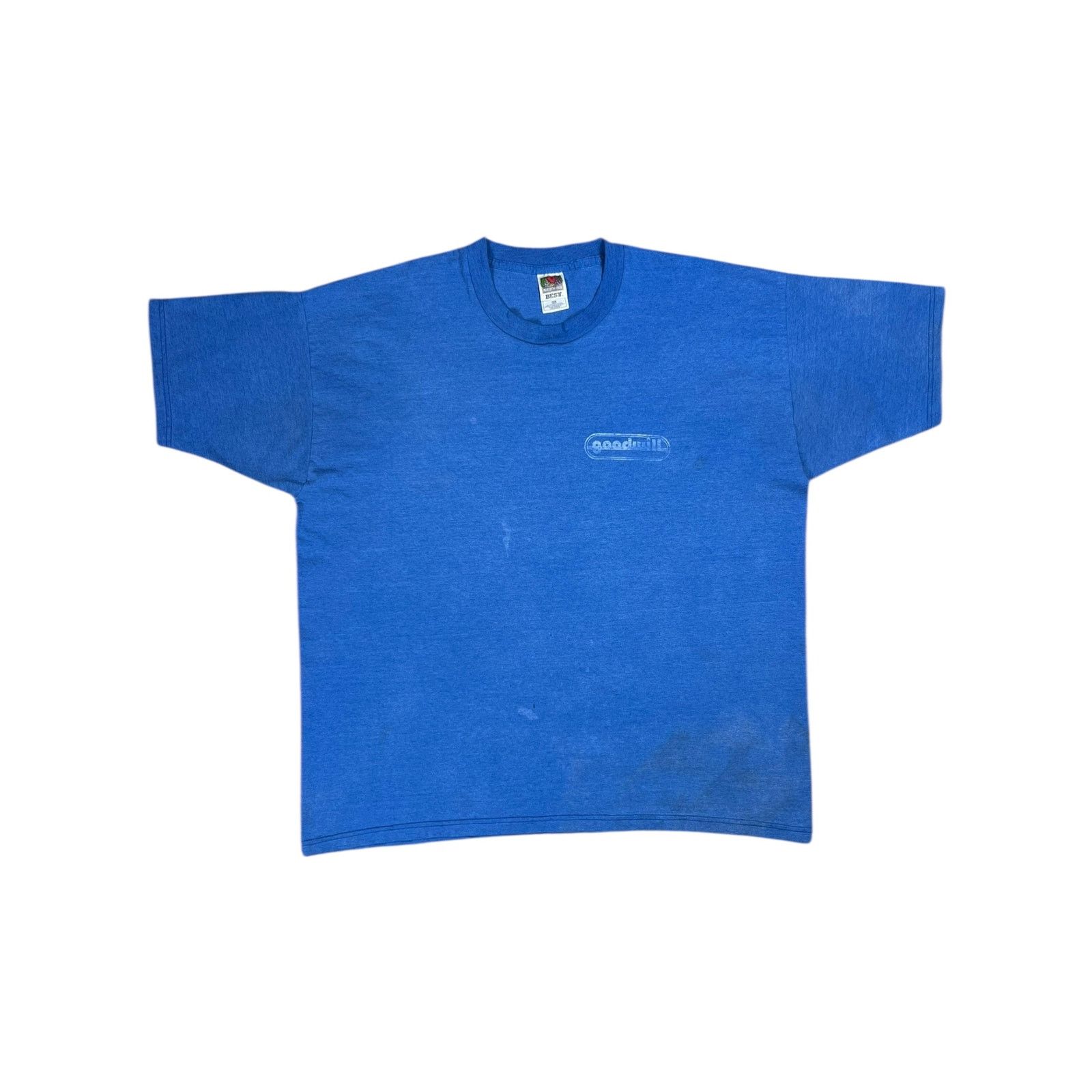 Fruit Of The Loom × Vintage Vintage 90s goodwill thrift store faded blue tee (XXL) Size US XXL / EU 58 / 5 - 1 Thumbnail