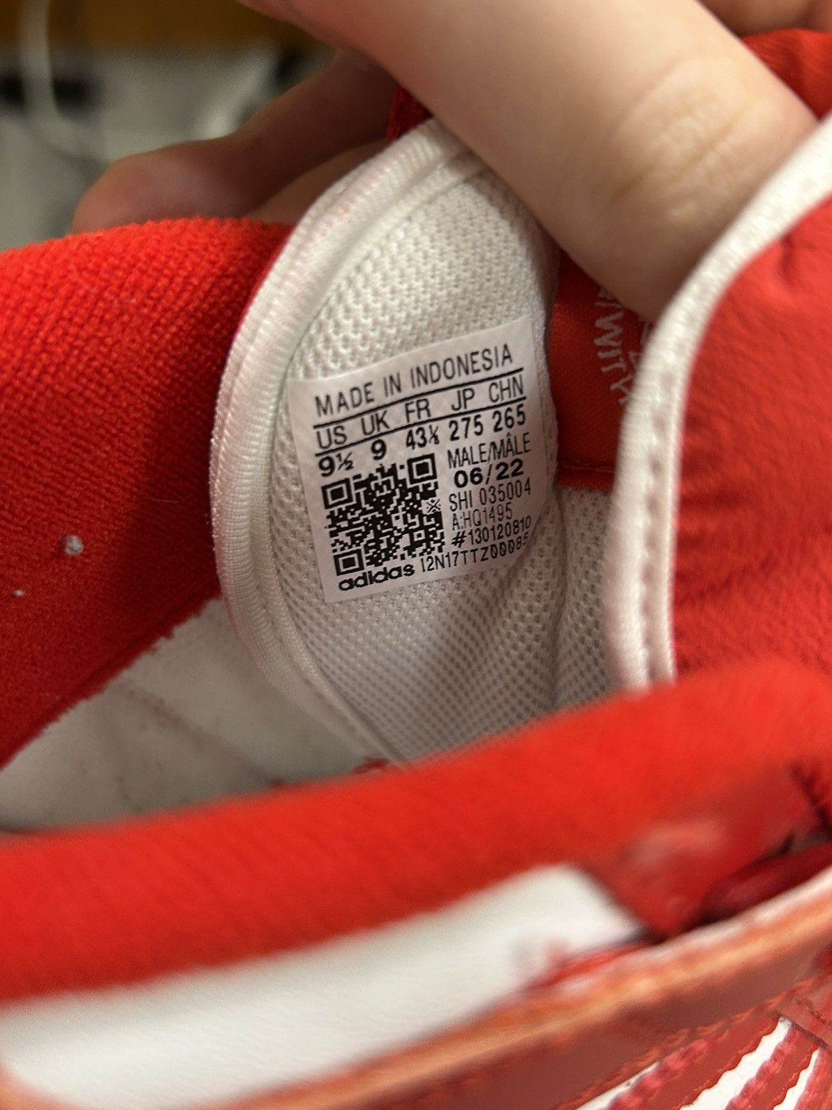 Adidas ADIDAS FORUM SCARLET/WHITE Size US 9.5 / EU 42-43 - 7 Thumbnail