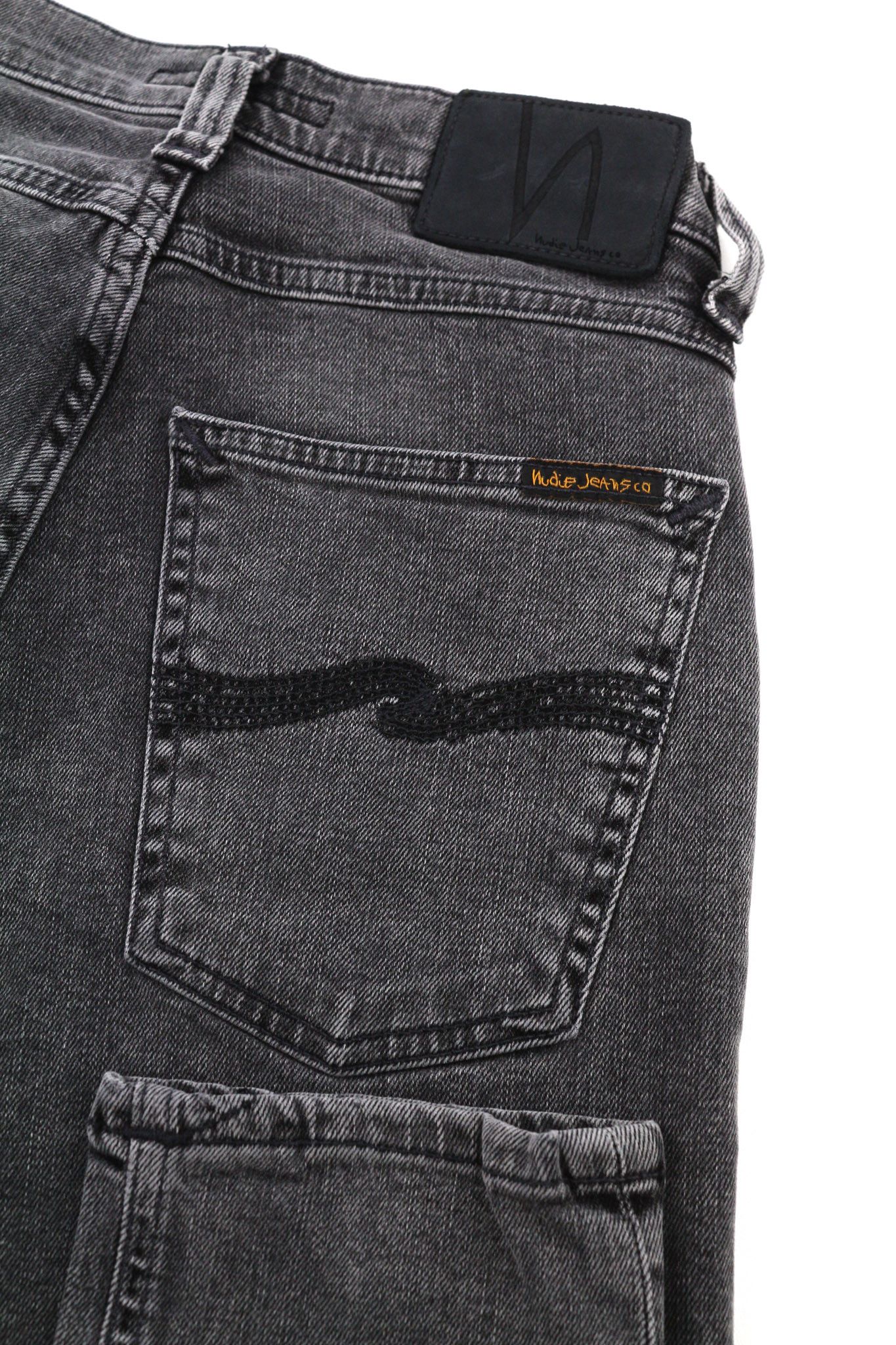Nudie Jeans PIPE LED W28/L32 Grey Marble Organic Denim Jeans 81631 Size US 28 / EU 44 - 5 Thumbnail