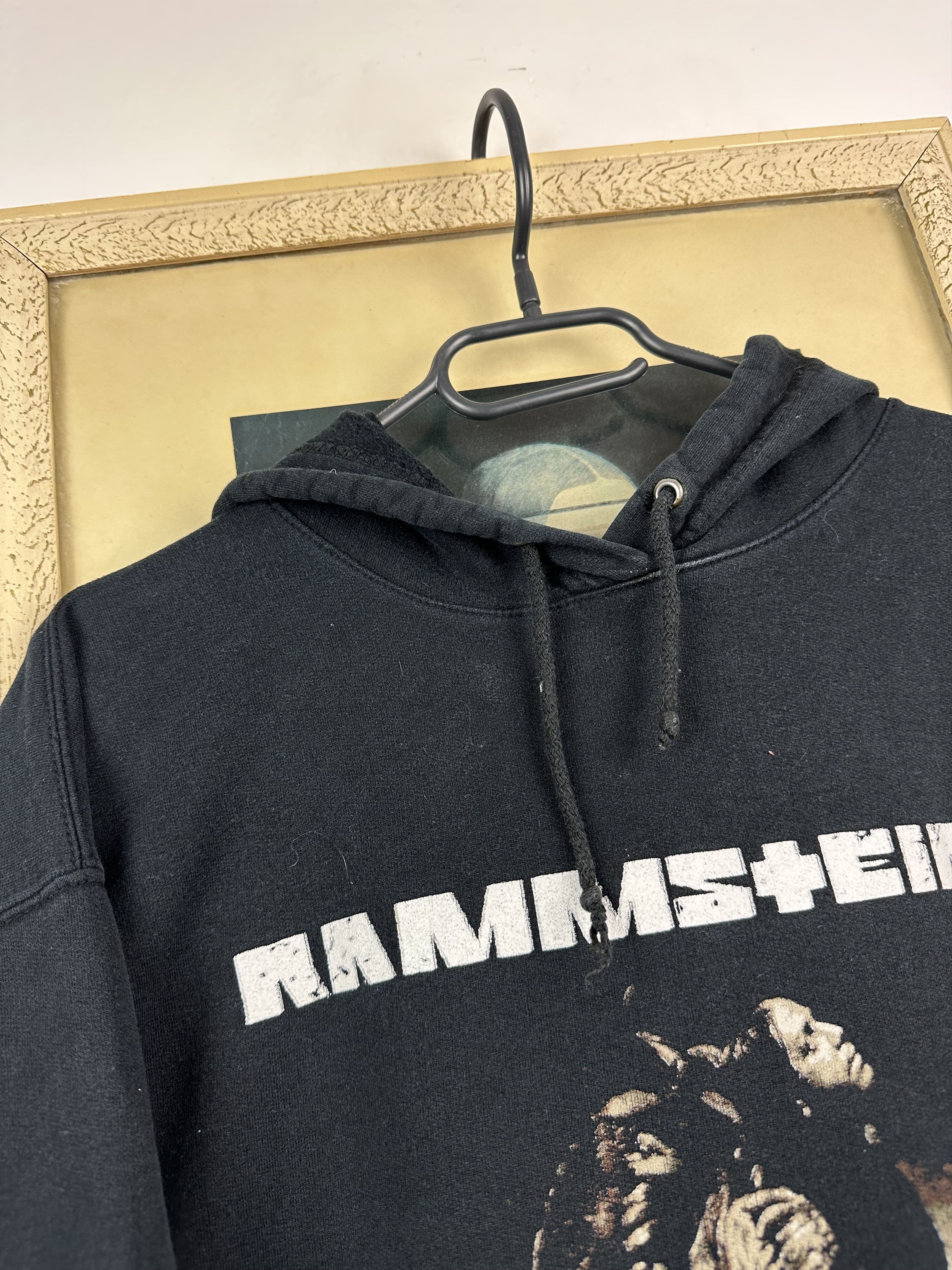 Band Tees × Vintage Vintage 2005 Rammstein Mann Gegen Rosenrot Hoodie Rare Size US M / EU 48-50 / 2 - 3 Thumbnail